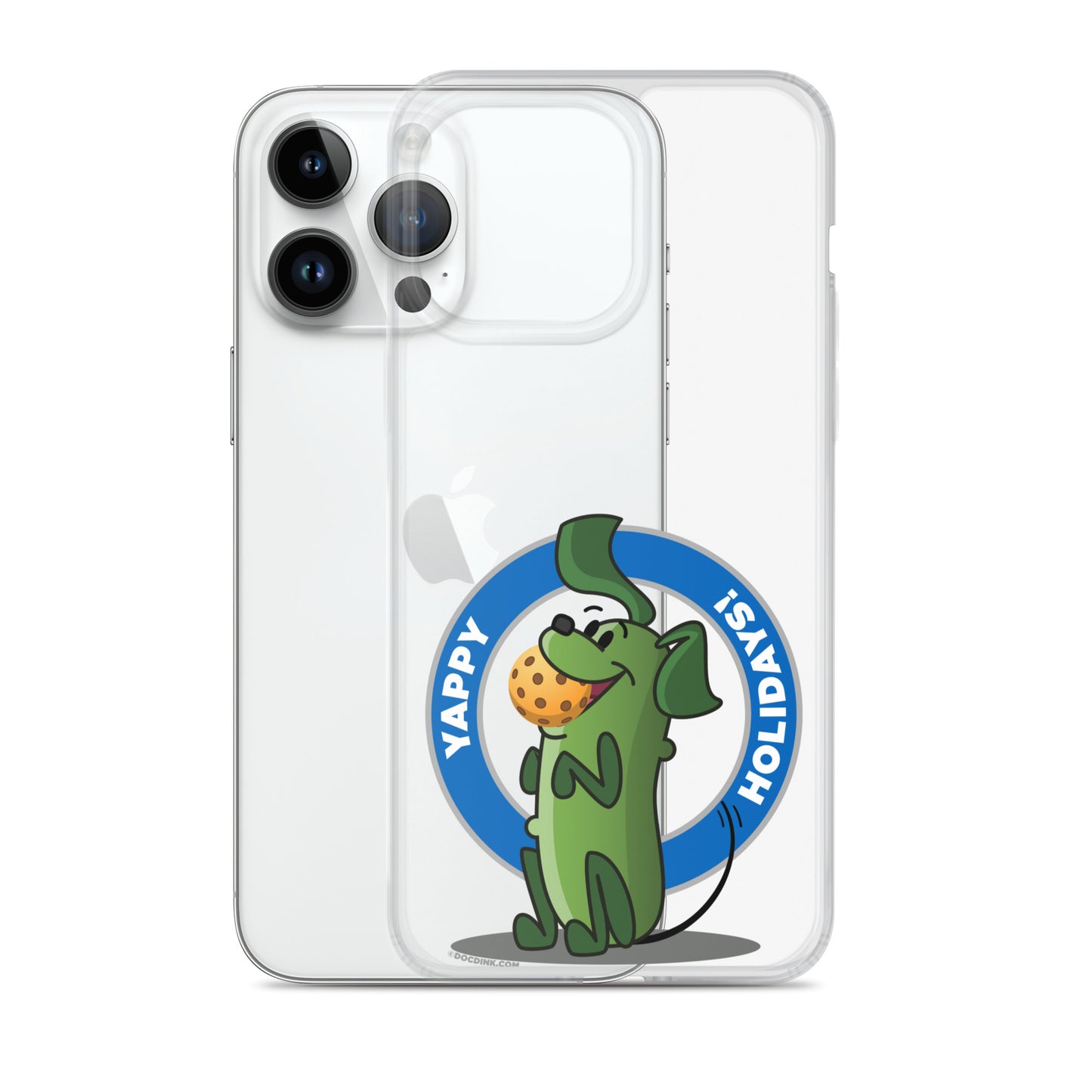 iPhone® Pickleball Case - Pickles "Yappy Holidays" - DocDink.com