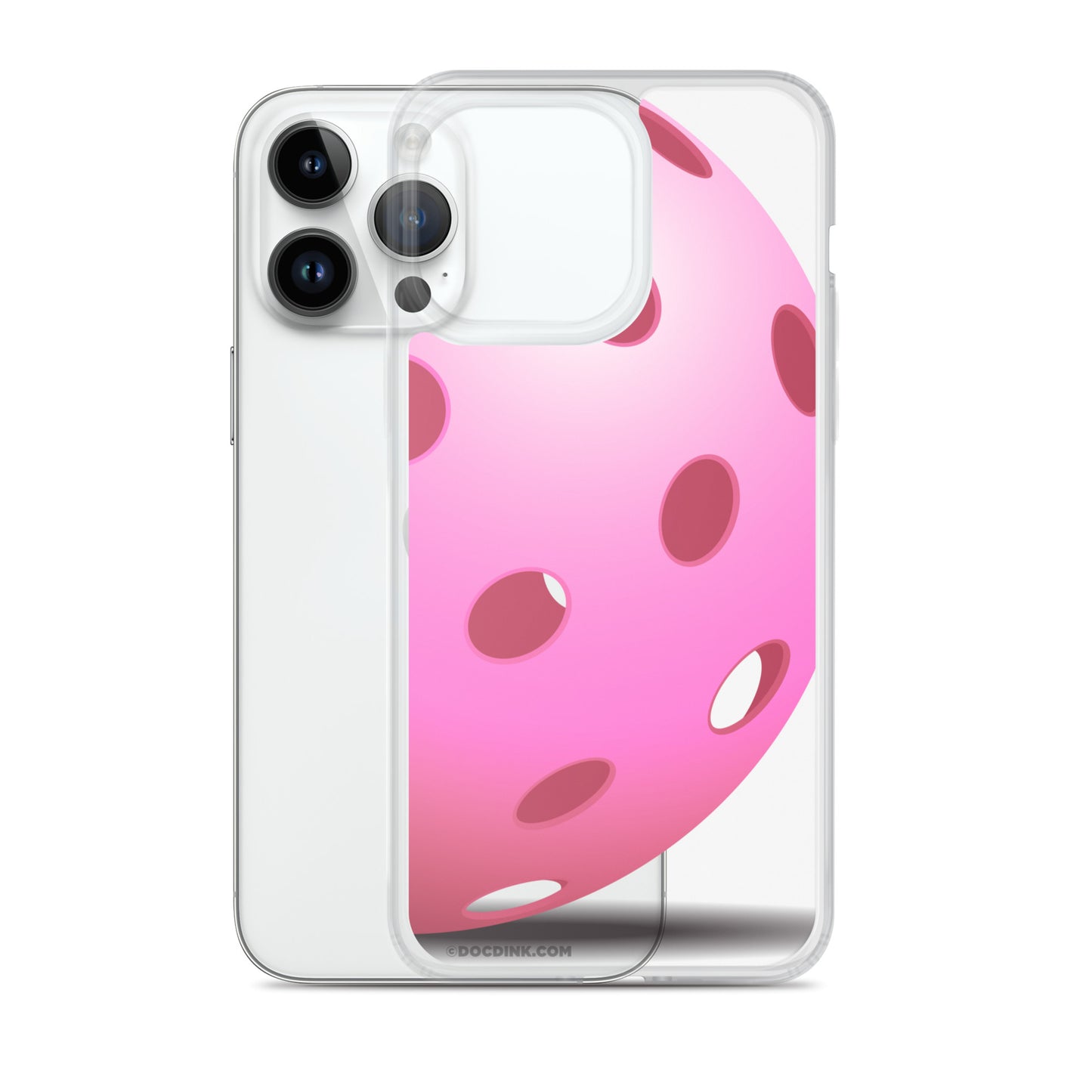 iPhone® Pickleball Case - Big Pink Pickleball - DocDink.com