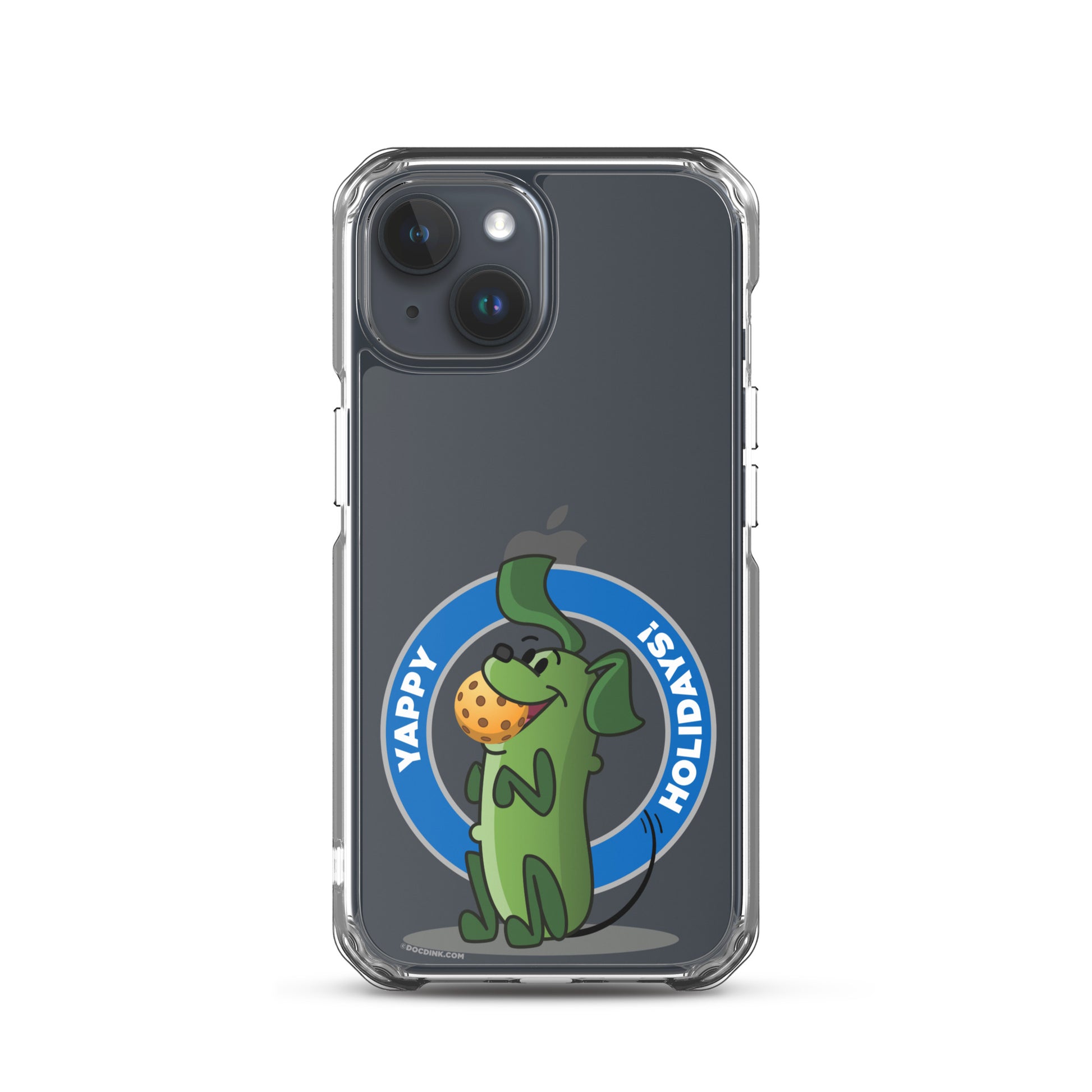 iPhone® Pickleball Case - Pickles "Yappy Holidays" - DocDink.com