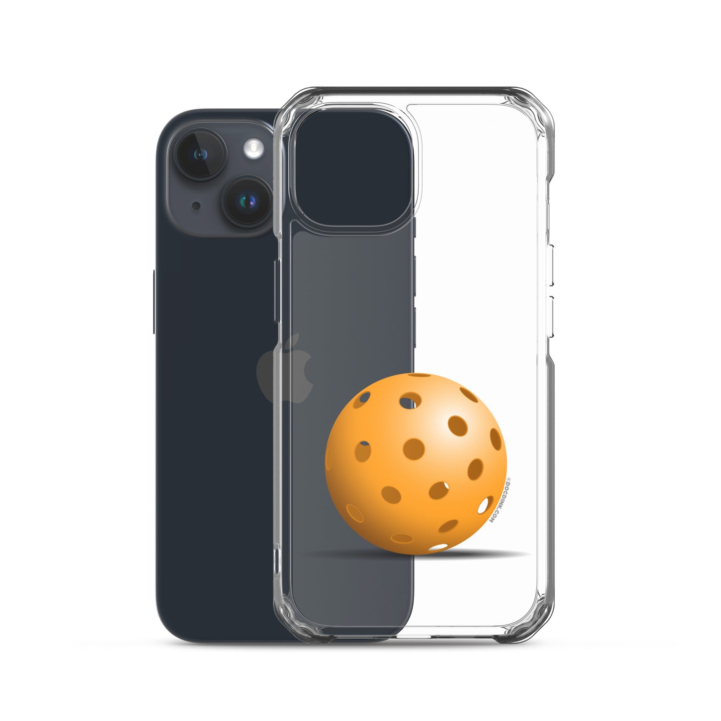 iPhone® Pickleball Case - Orange Pickleball - DocDink.com