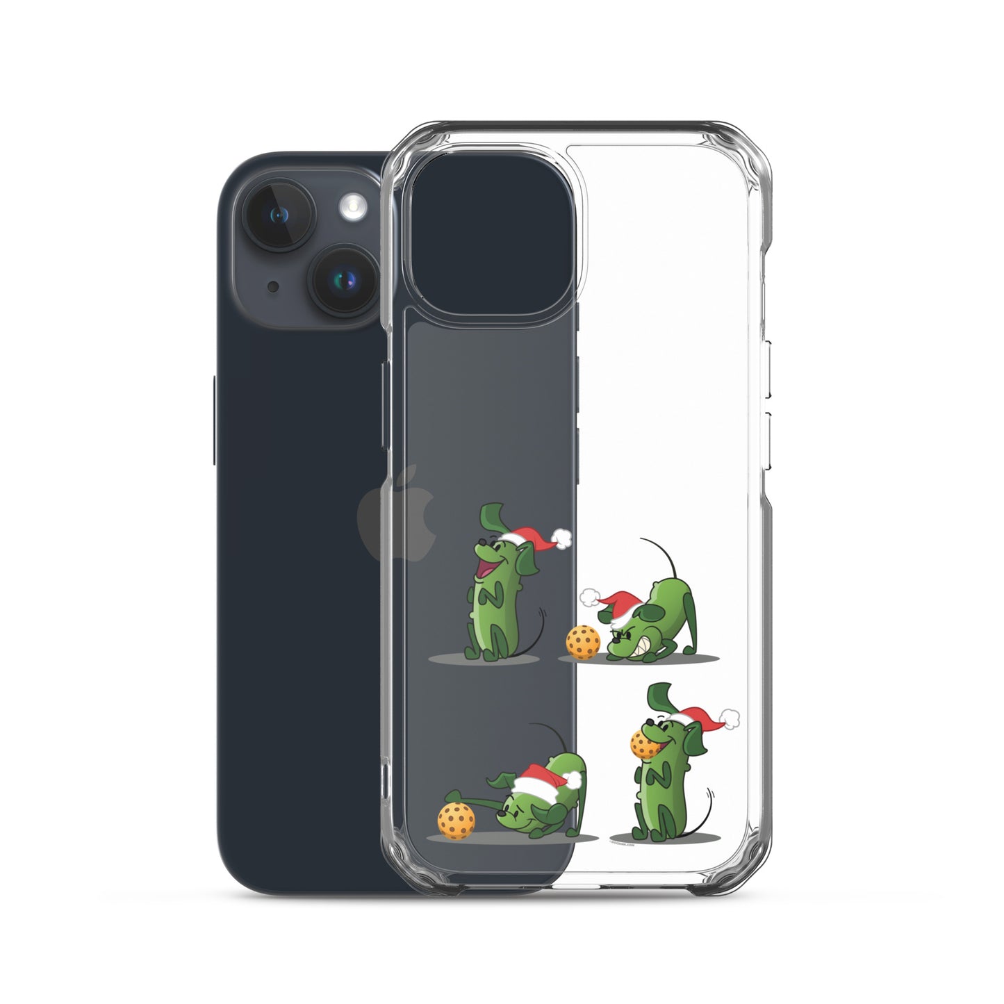 iPhone® Pickleball Case - Pickles wants to Play! - Christmas sq. - DocDink.com