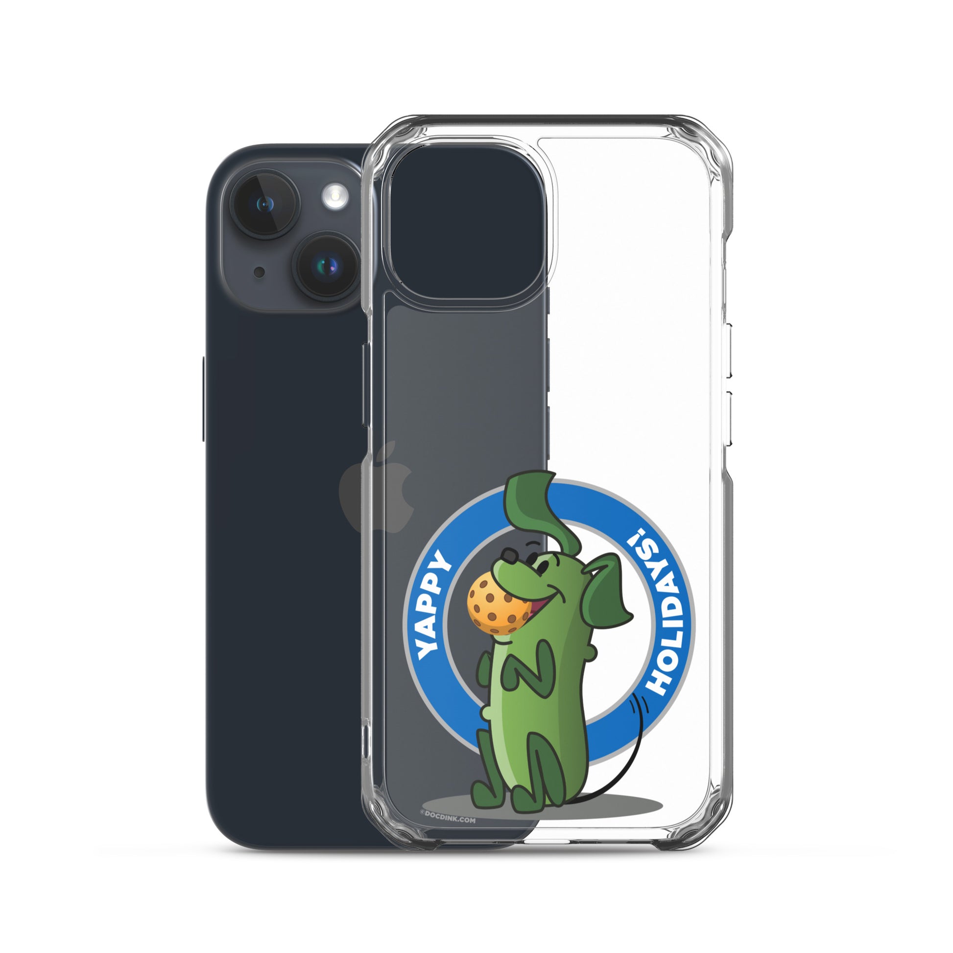 iPhone® Pickleball Case - Pickles "Yappy Holidays" - DocDink.com