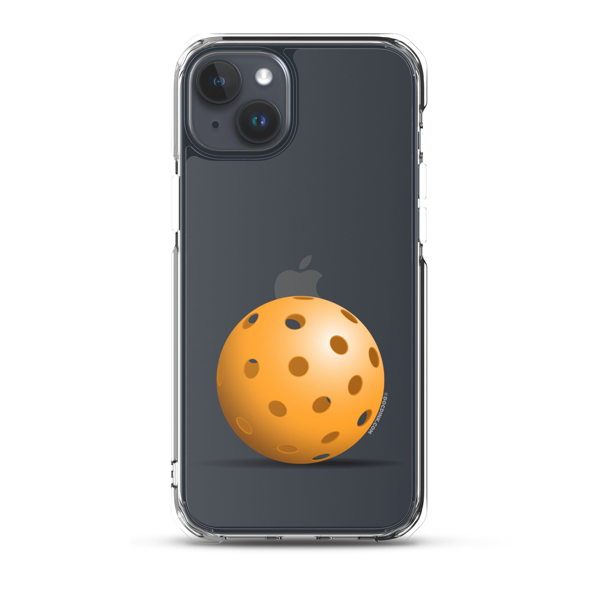 iPhone® Pickleball Case - Orange Pickleball - DocDink.com