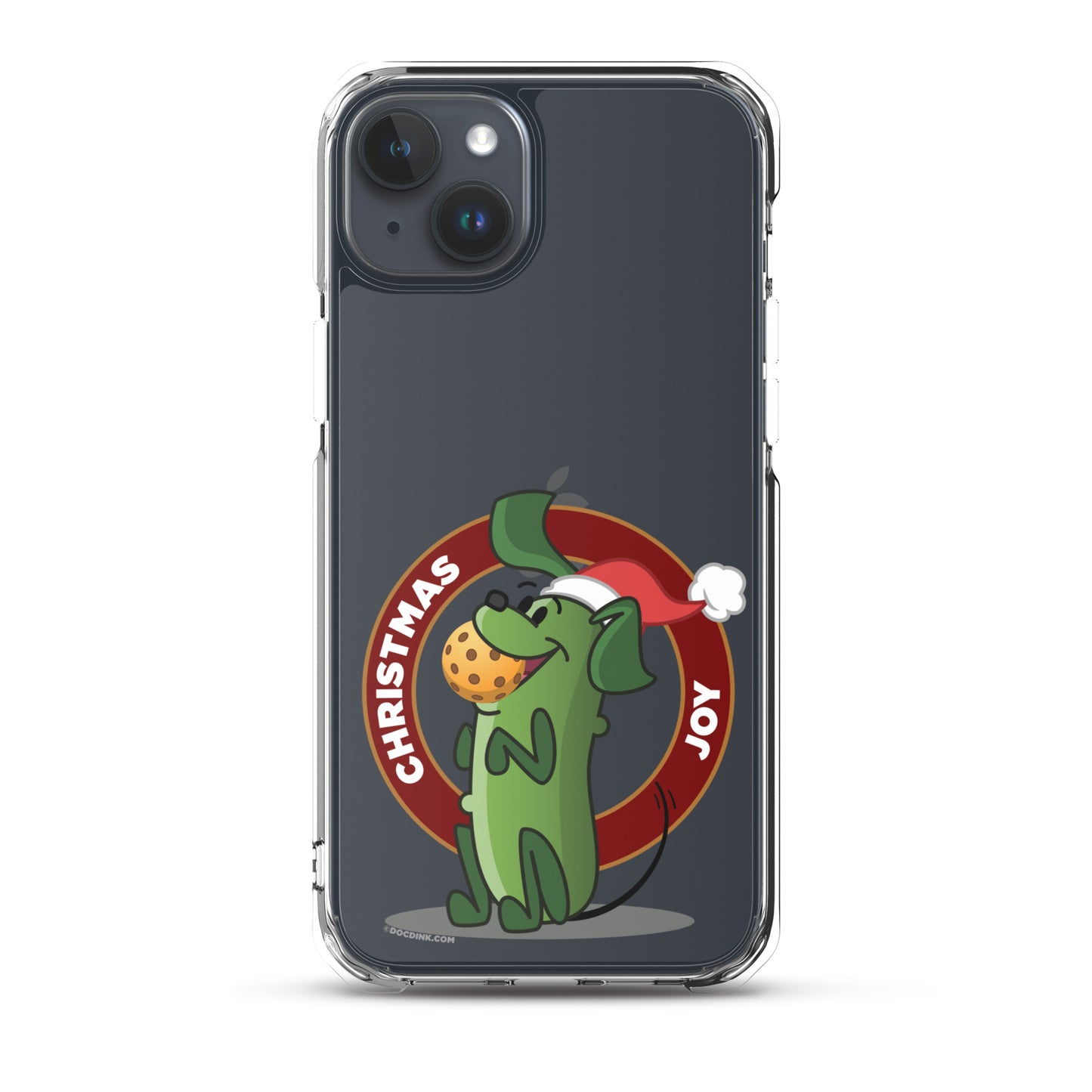 iPhone® Pickleball Case - Pickles "Christmas Joy" - DocDink.com