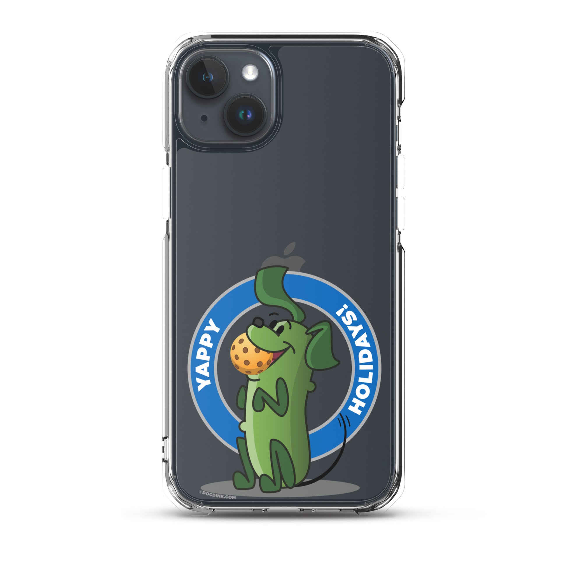 iPhone® Pickleball Case - Pickles "Yappy Holidays" - DocDink.com