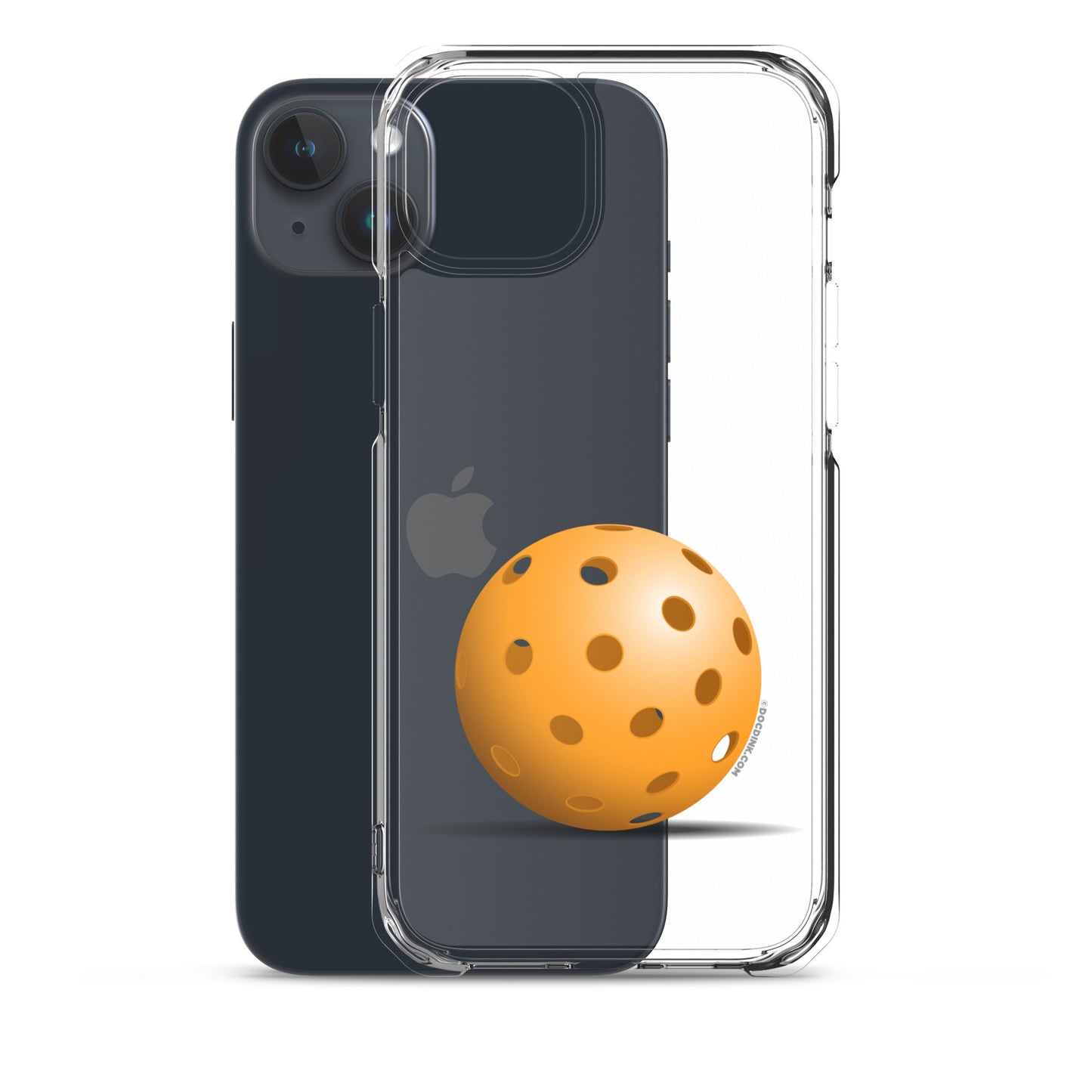 iPhone® Pickleball Case - Orange Pickleball - DocDink.com