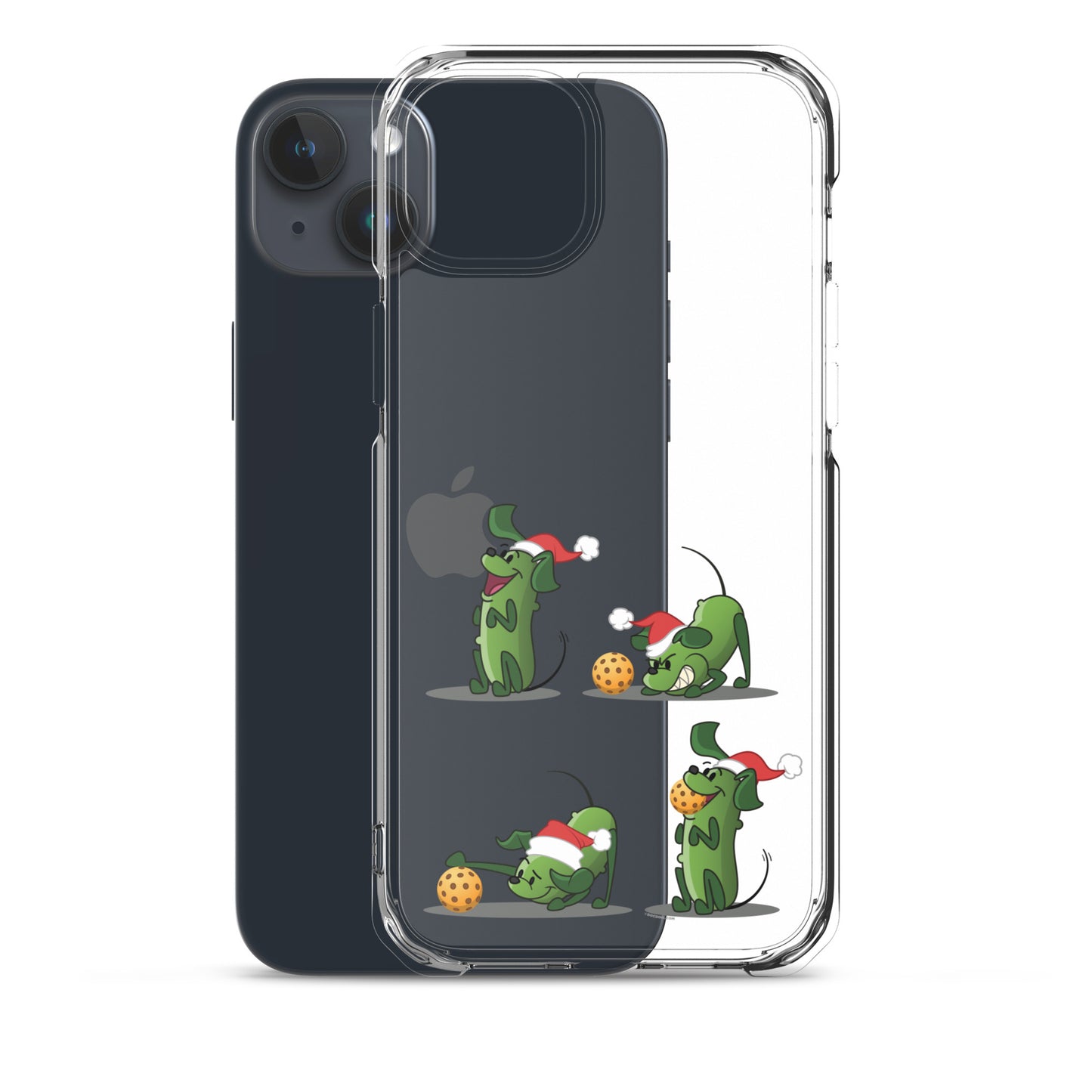 iPhone® Pickleball Case - Pickles wants to Play! - Christmas sq. - DocDink.com