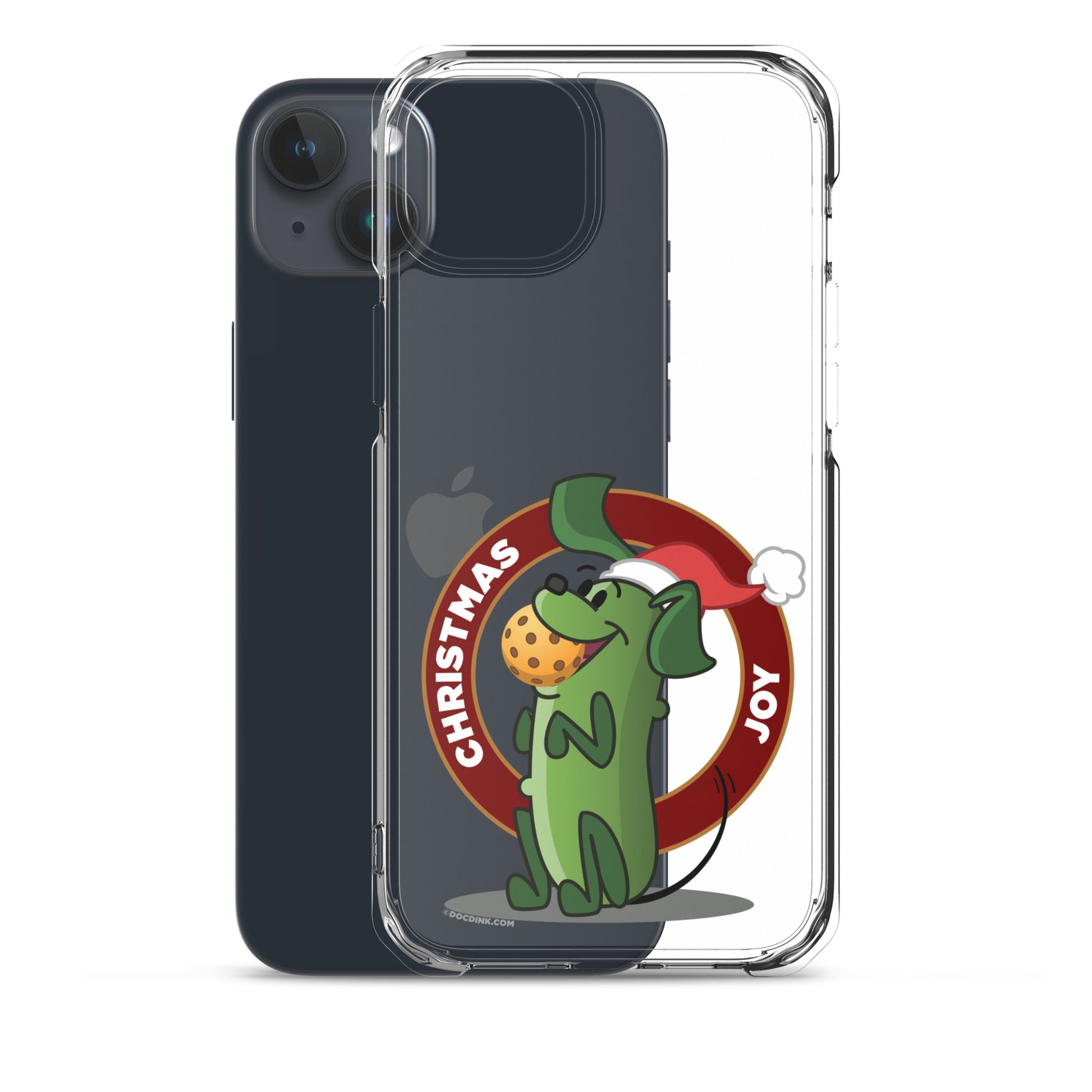 iPhone® Pickleball Case - Pickles "Christmas Joy" - DocDink.com