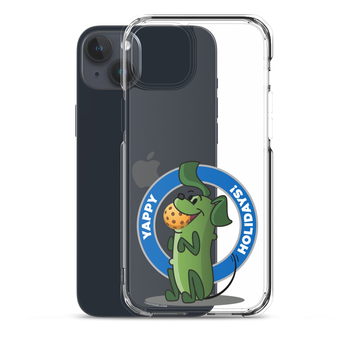 iPhone® Pickleball Case - Pickles "Yappy Holidays" - DocDink.com