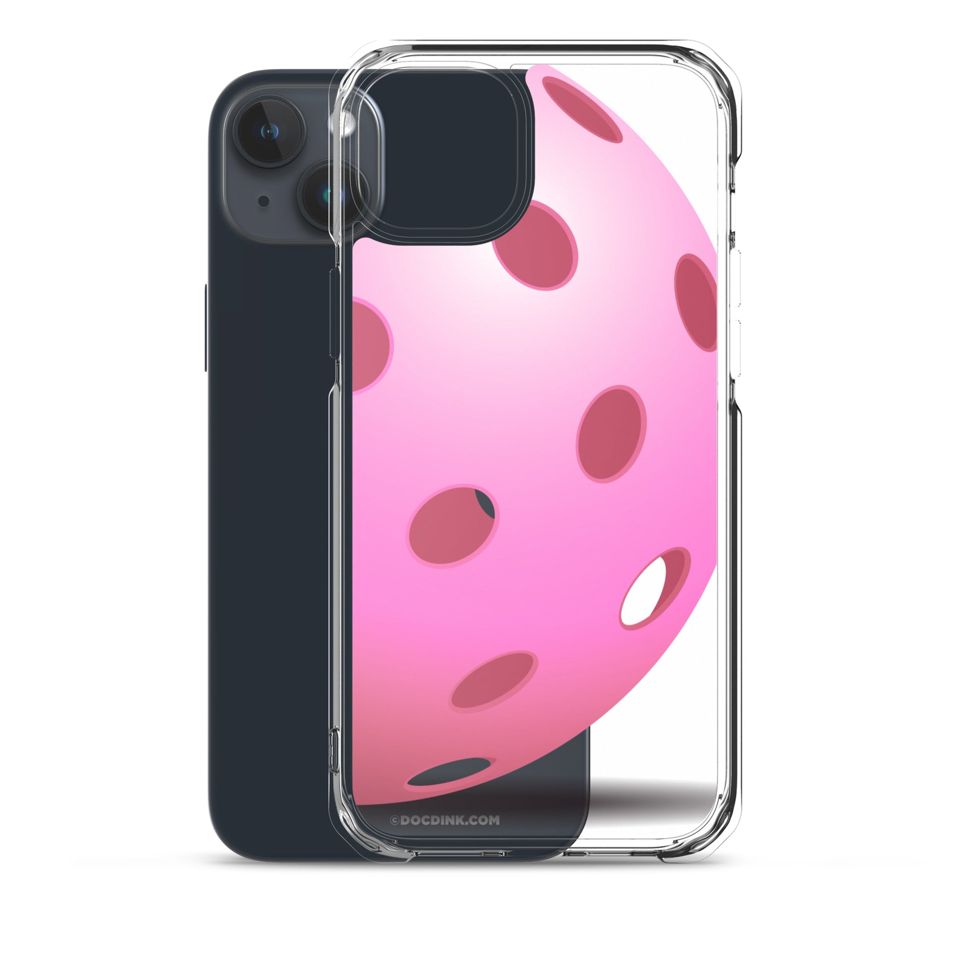 iPhone® Pickleball Case - Big Pink Pickleball - DocDink.com