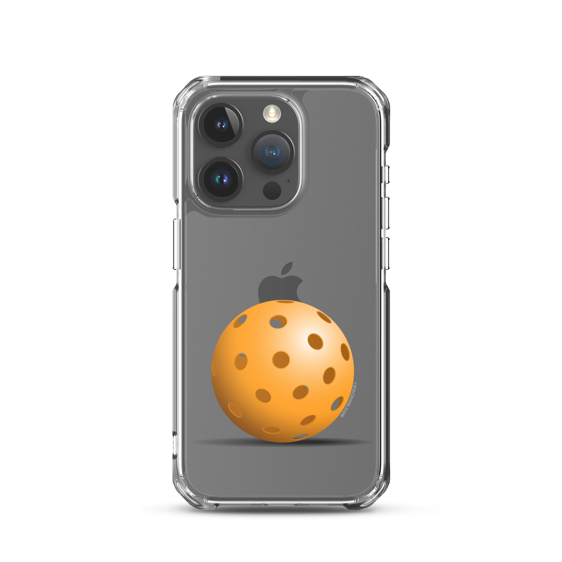 iPhone® Pickleball Case - Orange Pickleball - DocDink.com