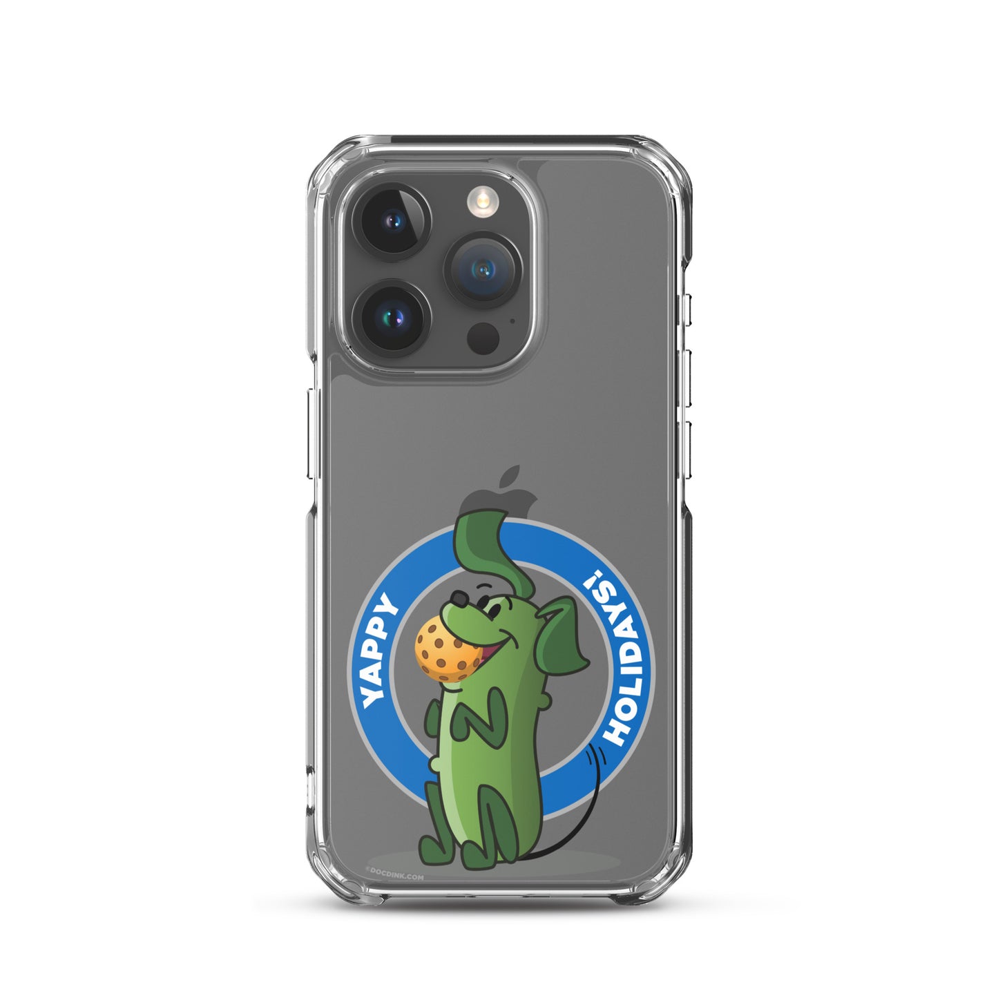 iPhone® Pickleball Case - Pickles "Yappy Holidays" - DocDink.com