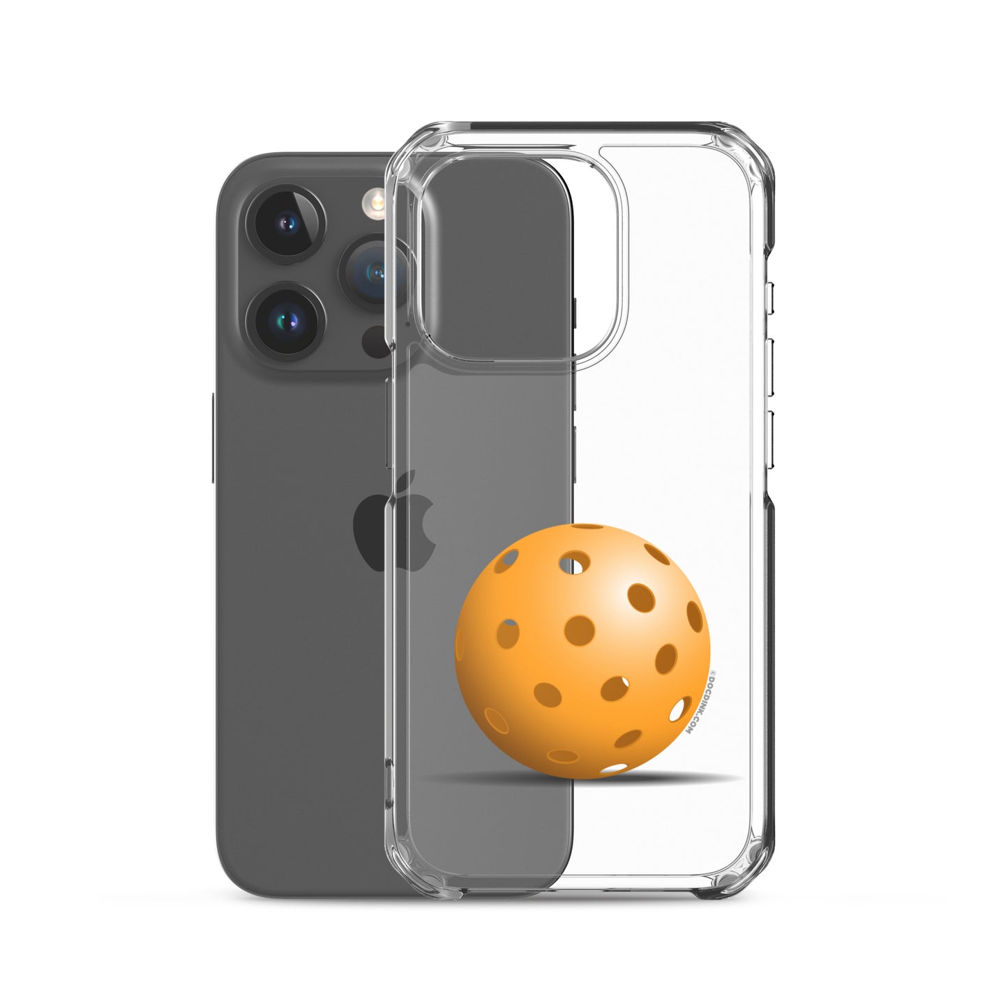 iPhone® Pickleball Case - Orange Pickleball - DocDink.com