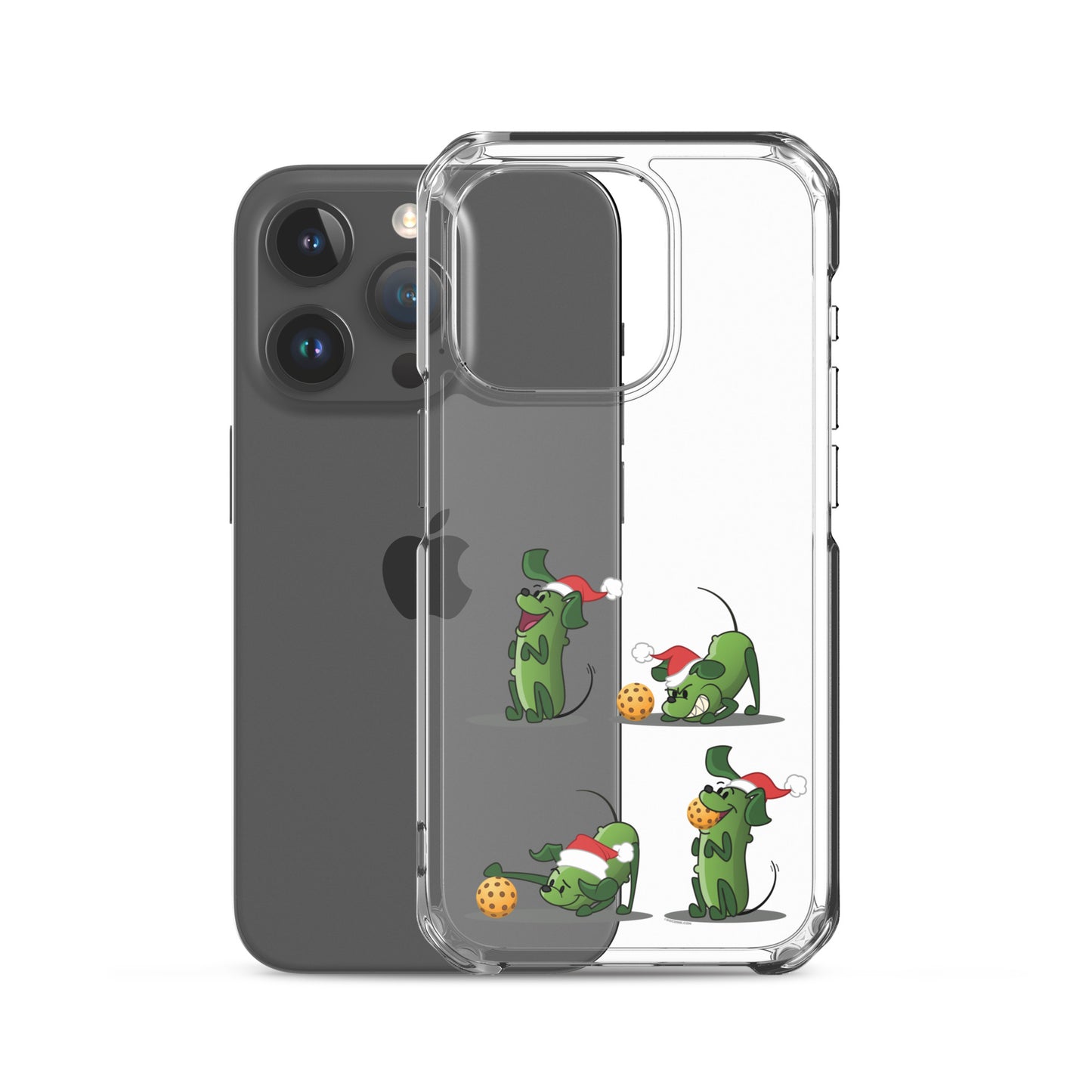 iPhone® Pickleball Case - Pickles wants to Play! - Christmas sq. - DocDink.com