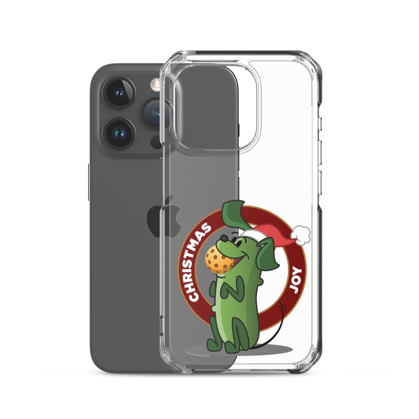 iPhone® Pickleball Case - Pickles "Christmas Joy" - DocDink.com