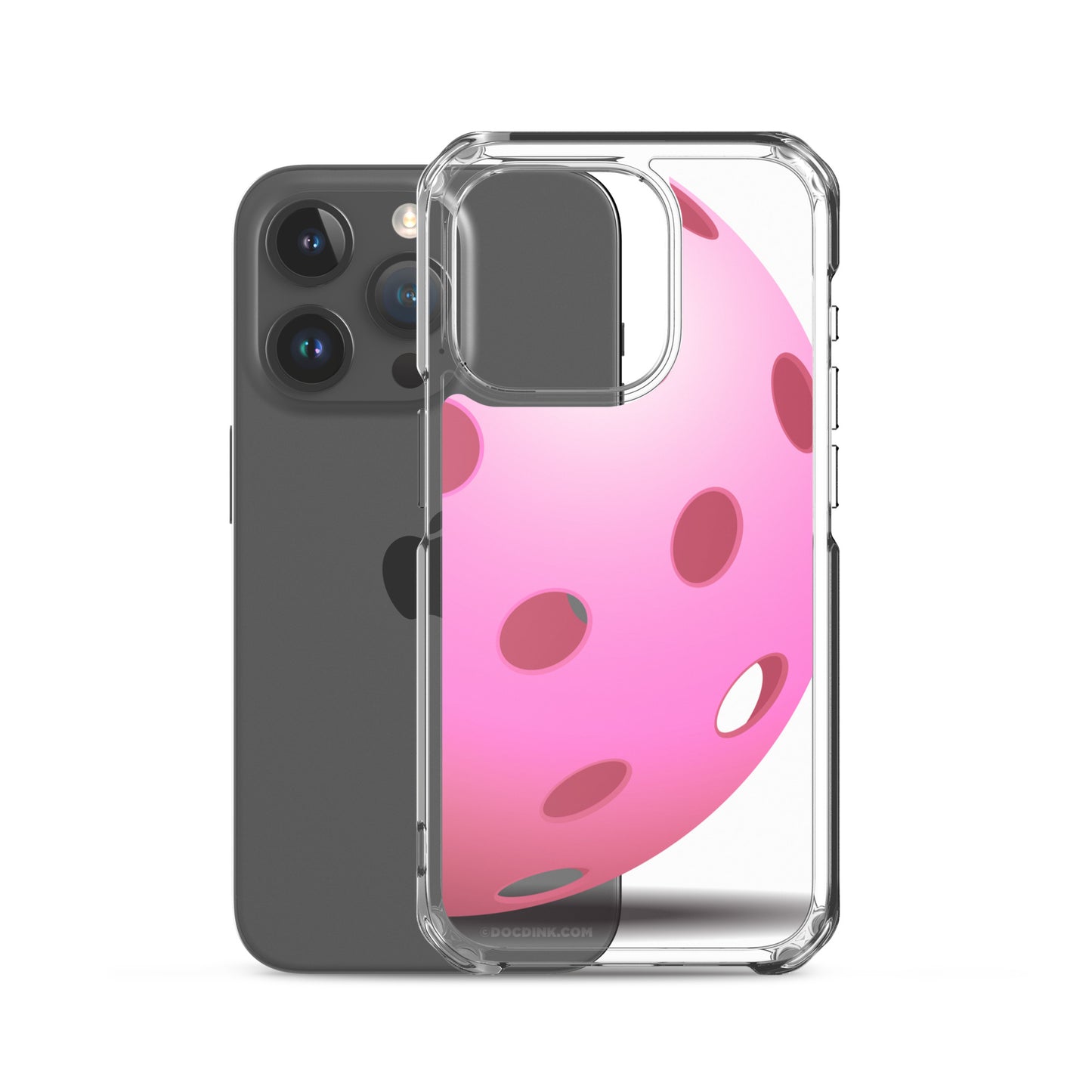 iPhone® Pickleball Case - Big Pink Pickleball - DocDink.com