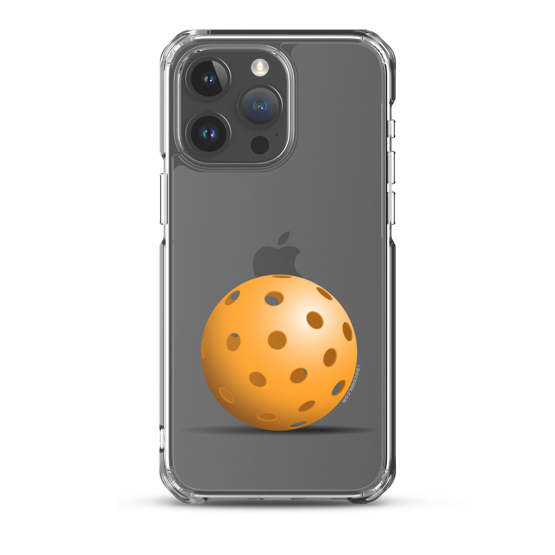 iPhone® Pickleball Case - Orange Pickleball - DocDink.com