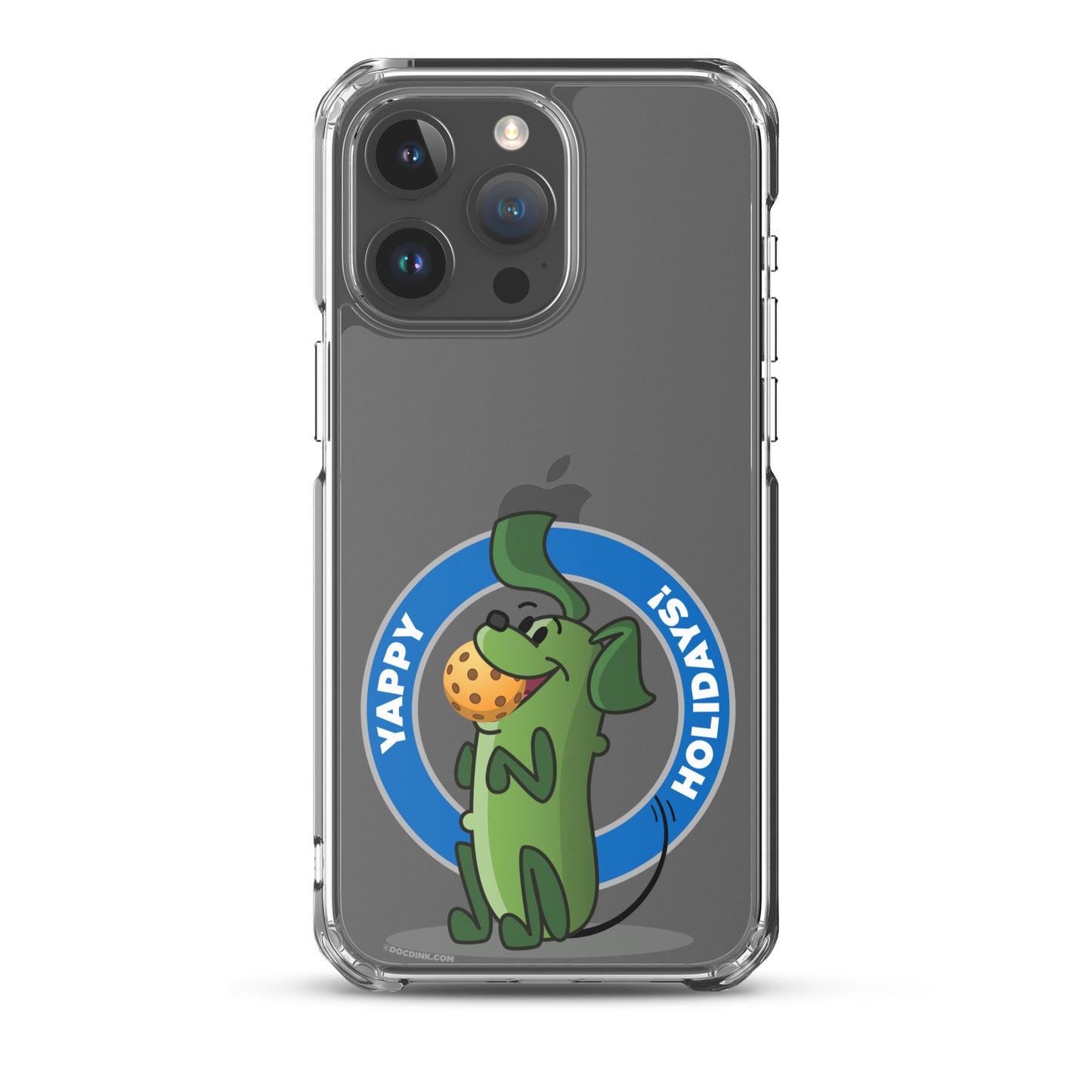 iPhone® Pickleball Case - Pickles "Yappy Holidays" - DocDink.com