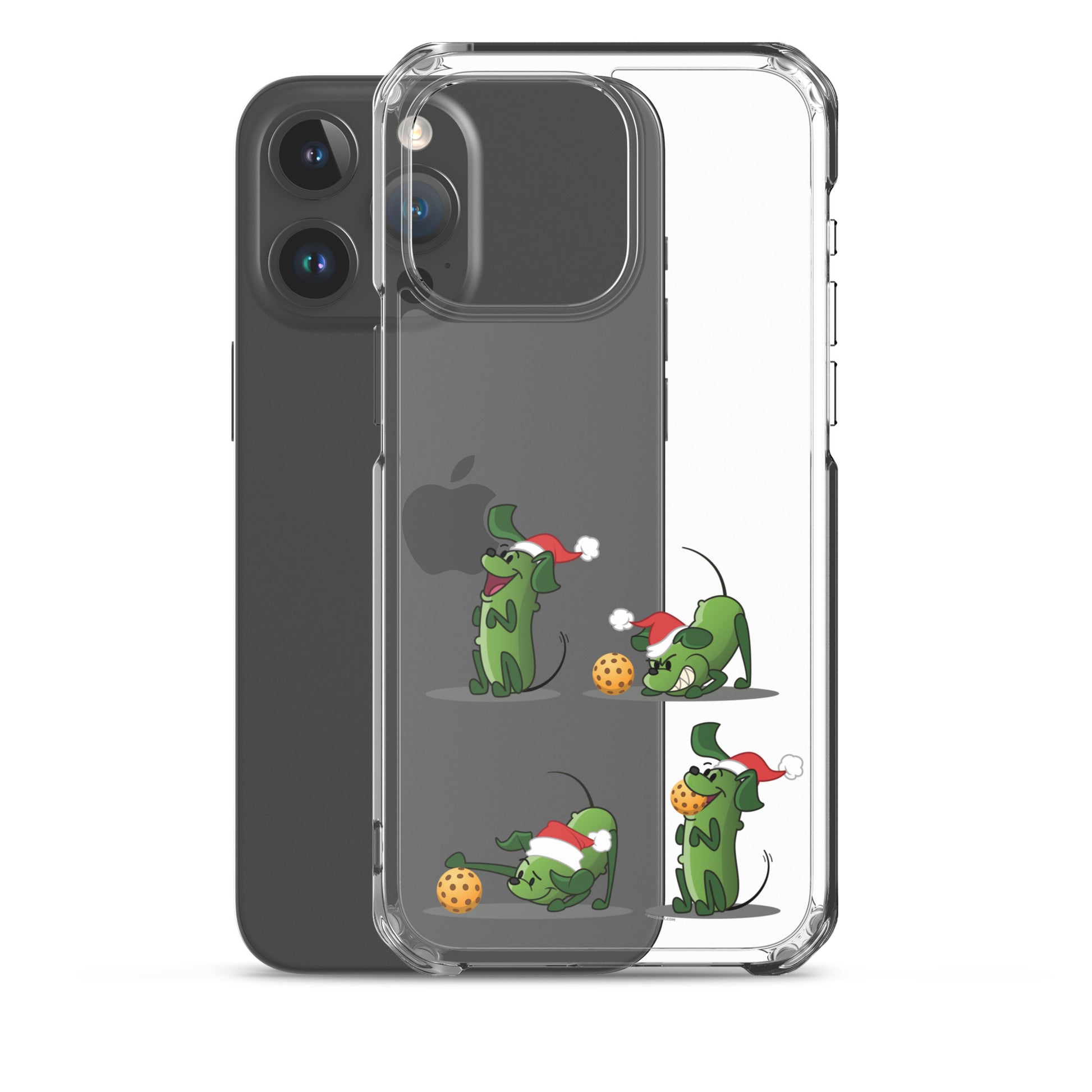 iPhone® Pickleball Case - Pickles wants to Play! - Christmas sq. - DocDink.com