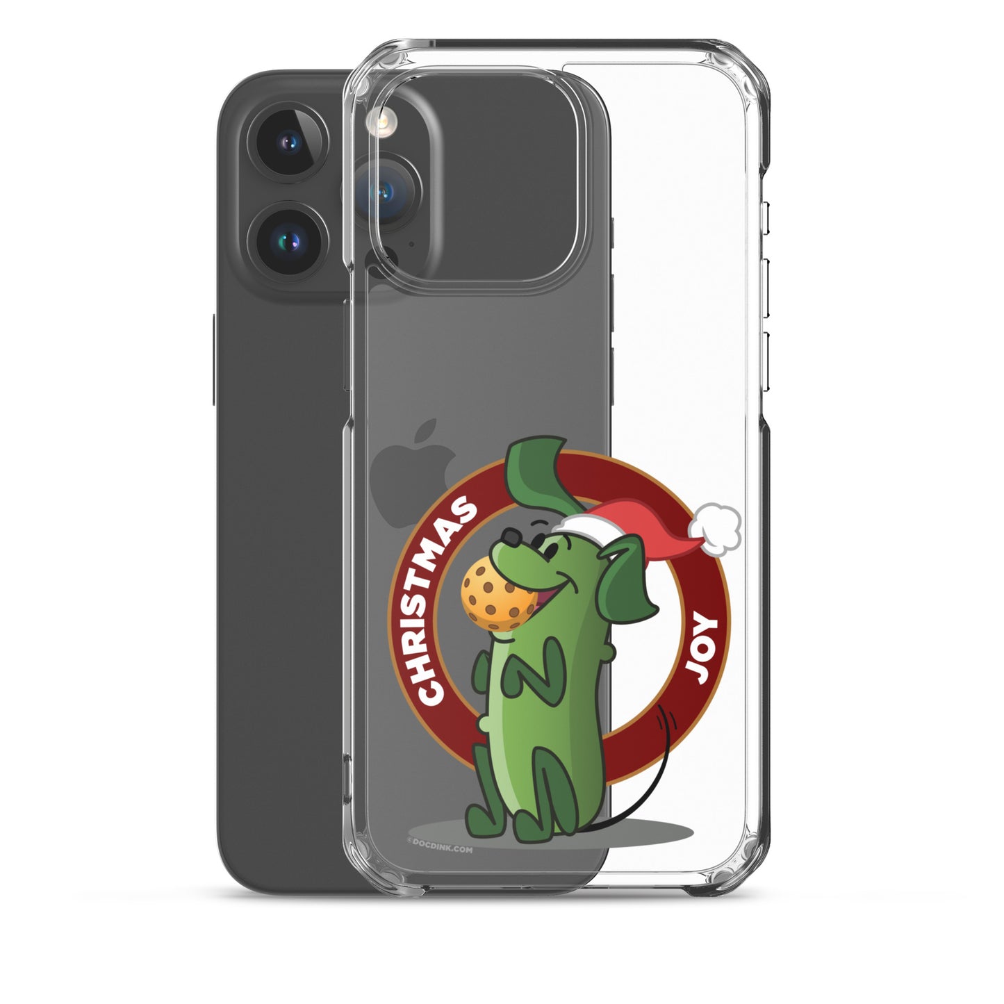 iPhone® Pickleball Case - Pickles "Christmas Joy" - DocDink.com