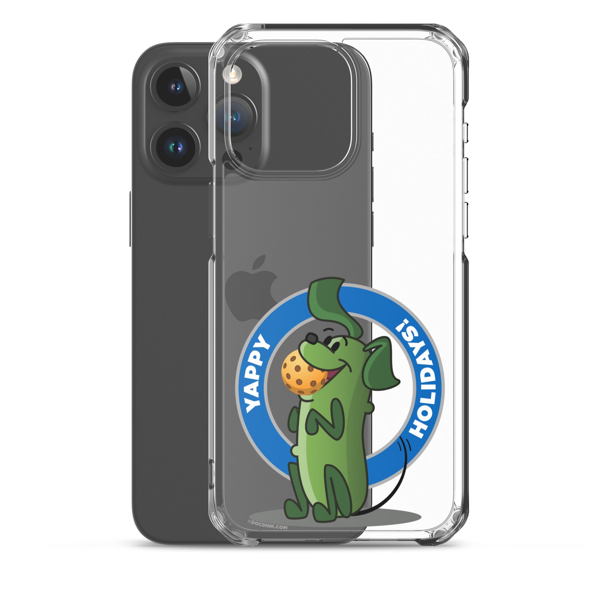 iPhone® Pickleball Case - Pickles "Yappy Holidays" - DocDink.com