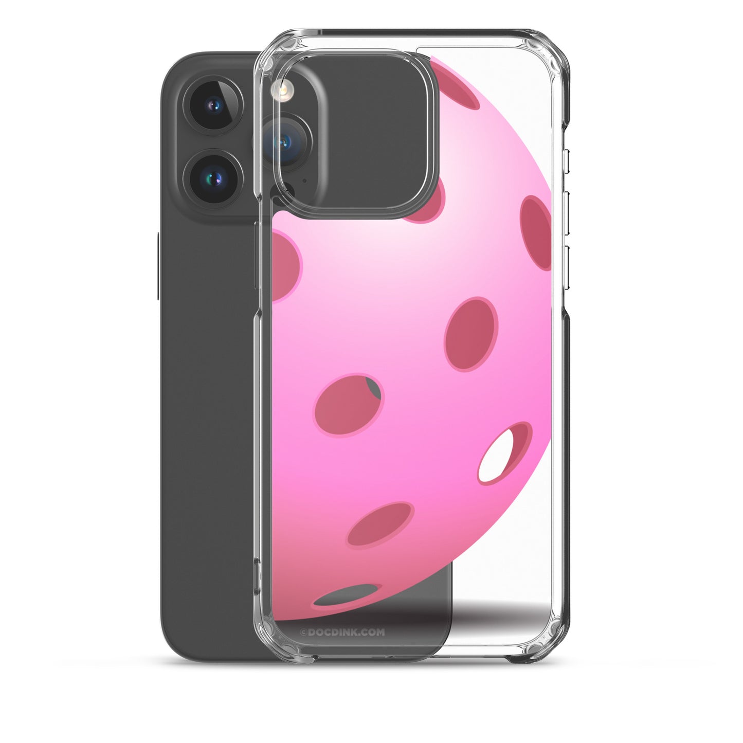 iPhone® Pickleball Case - Big Pink Pickleball - DocDink.com