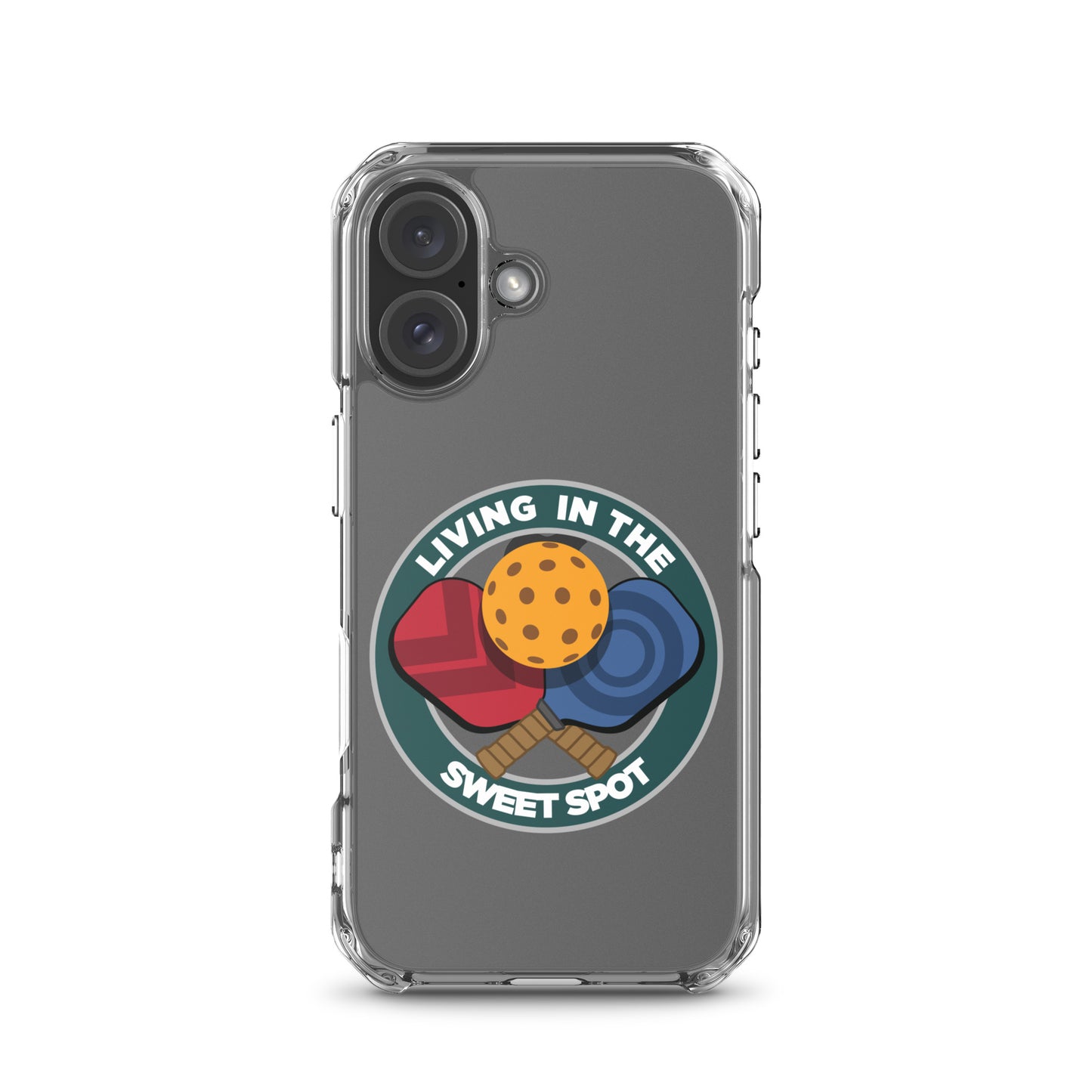 iPhone® Pickleball Case - "Living in the Sweet Spot" emblem