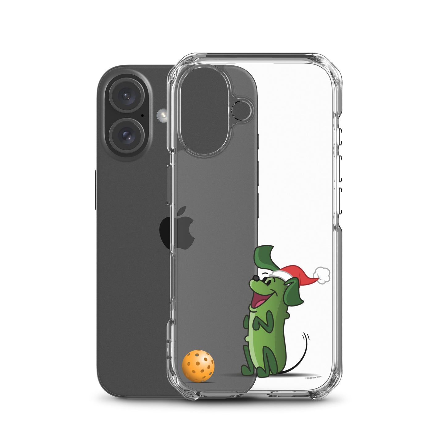 iPhone® Pickleball Case - Pickles "Wanna Play?" - Christmas