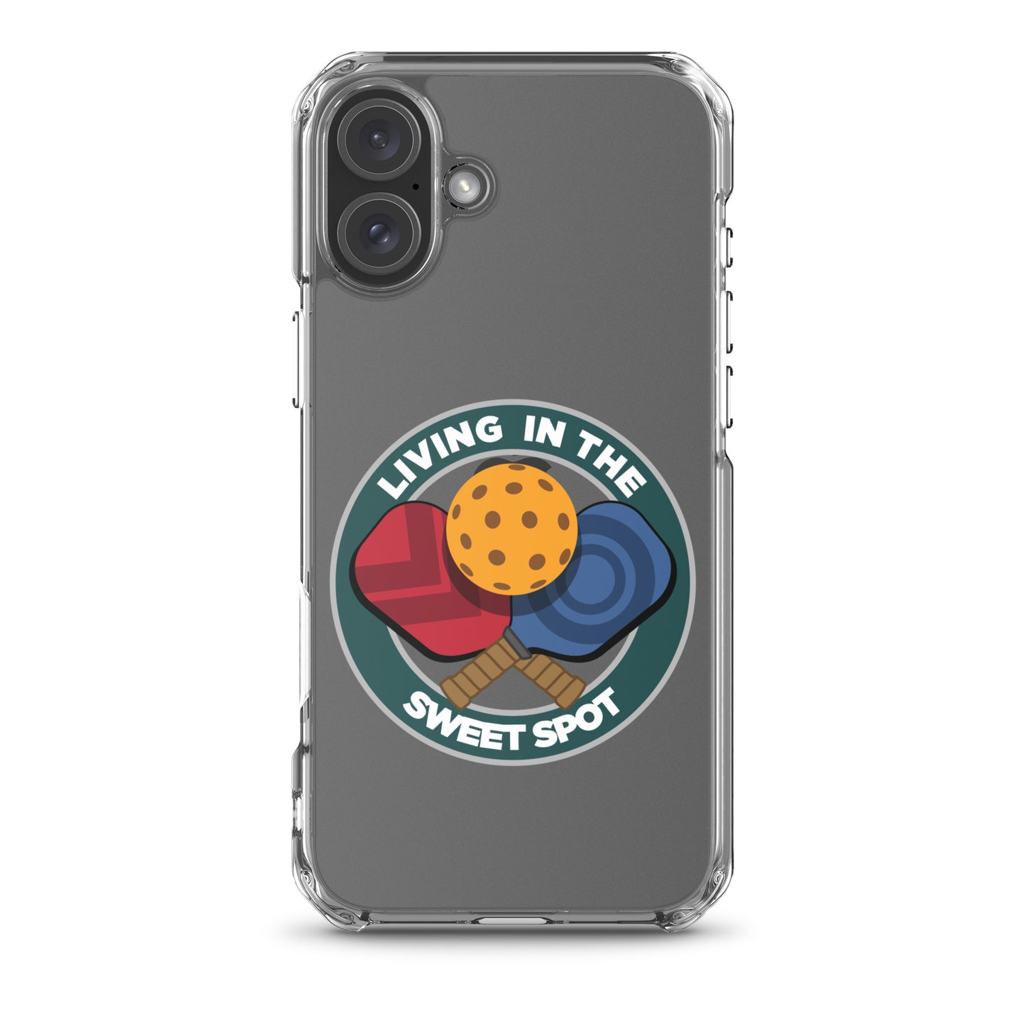 iPhone® Pickleball Case - "Living in the Sweet Spot" emblem