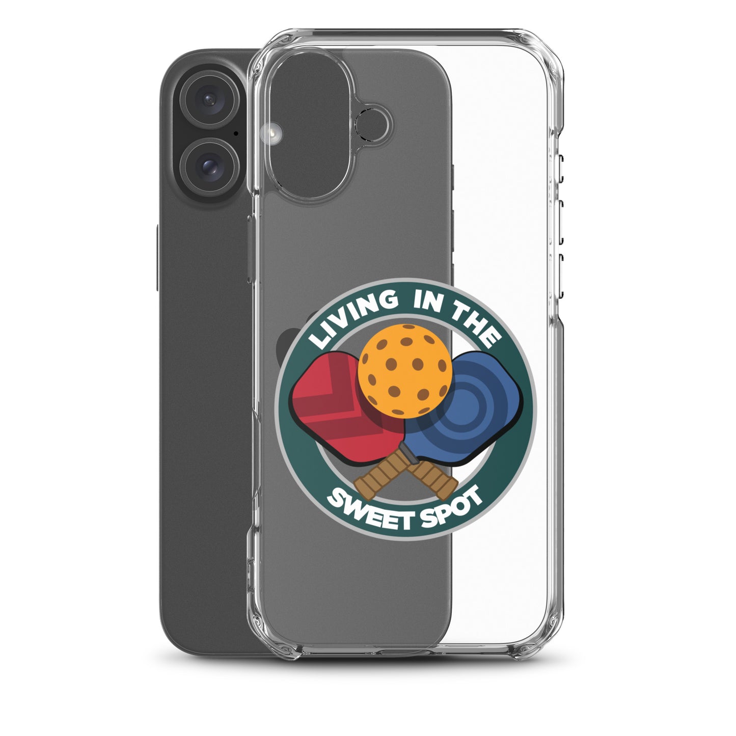 iPhone® Pickleball Case - "Living in the Sweet Spot" emblem