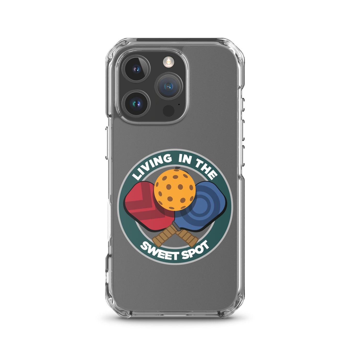 iPhone® Pickleball Case - "Living in the Sweet Spot" emblem