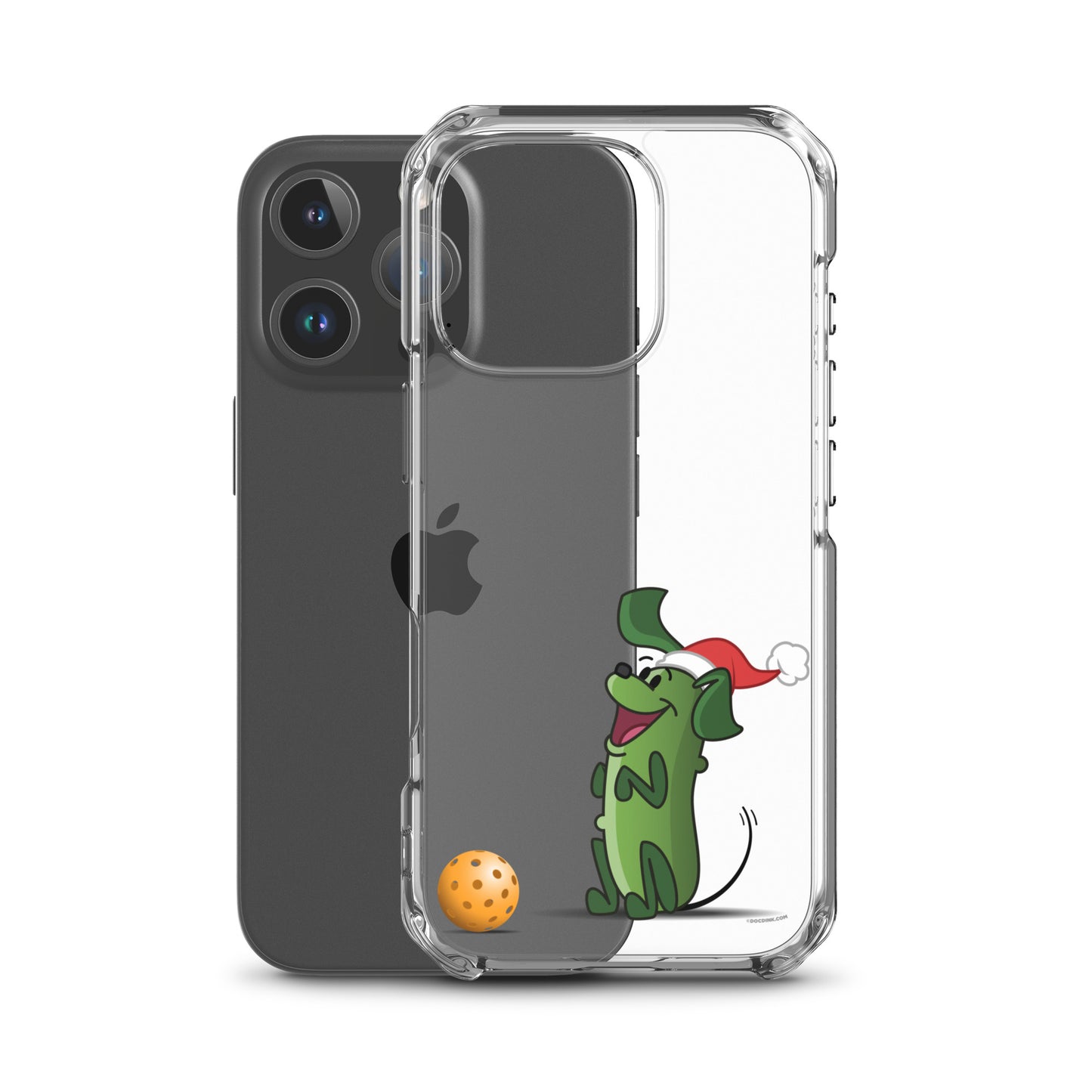 iPhone® Pickleball Case - Pickles "Wanna Play?" - Christmas