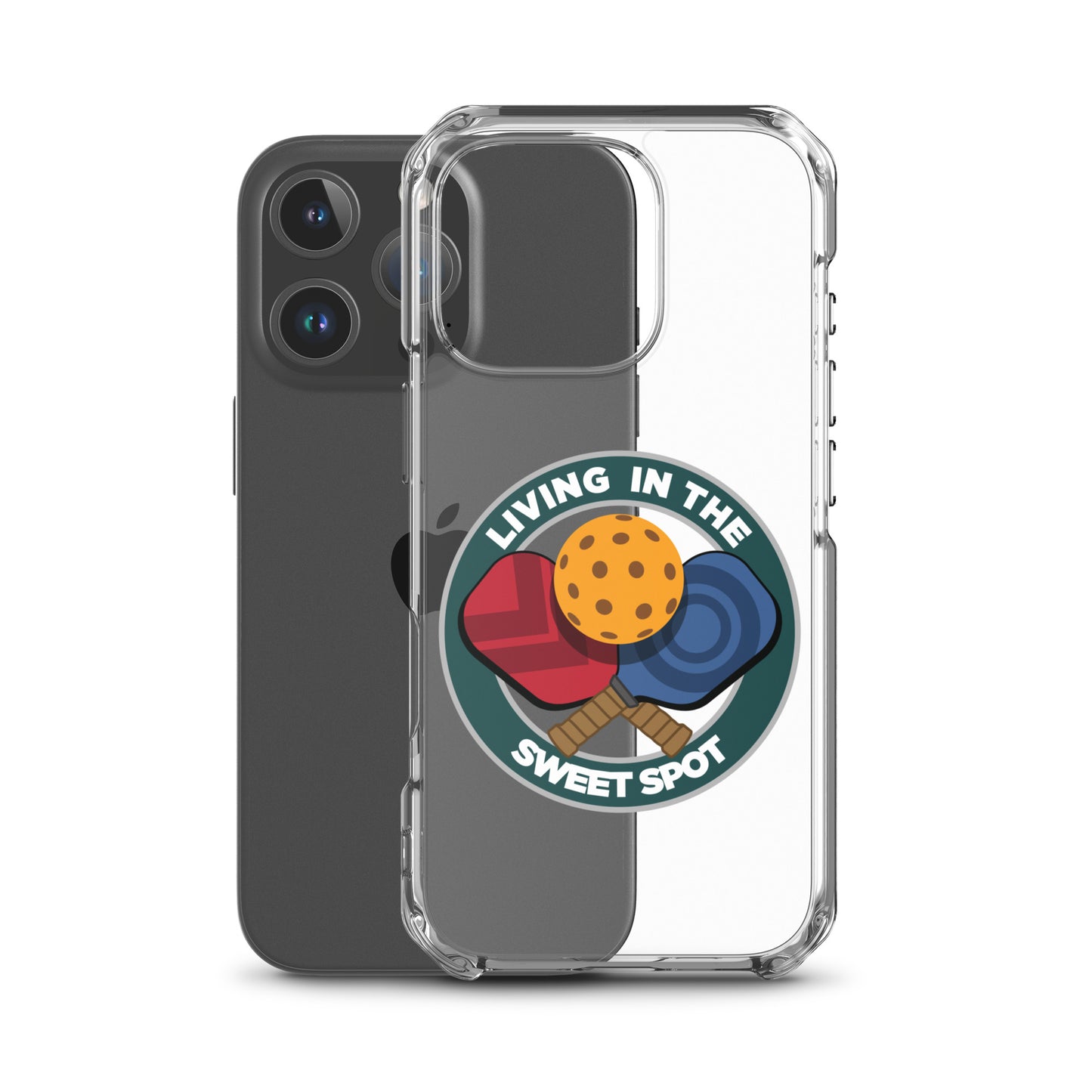 iPhone® Pickleball Case - "Living in the Sweet Spot" emblem