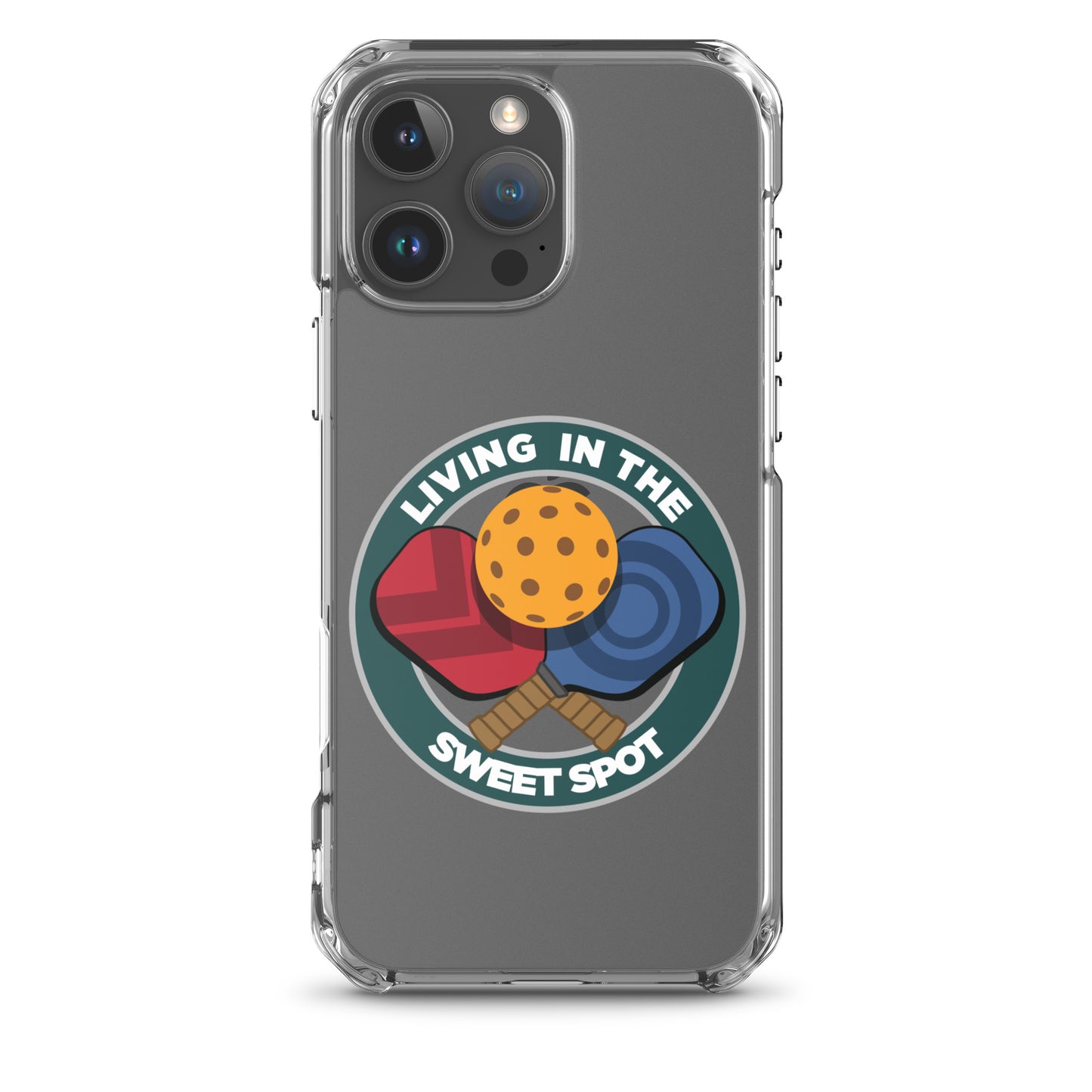 iPhone® Pickleball Case - "Living in the Sweet Spot" emblem