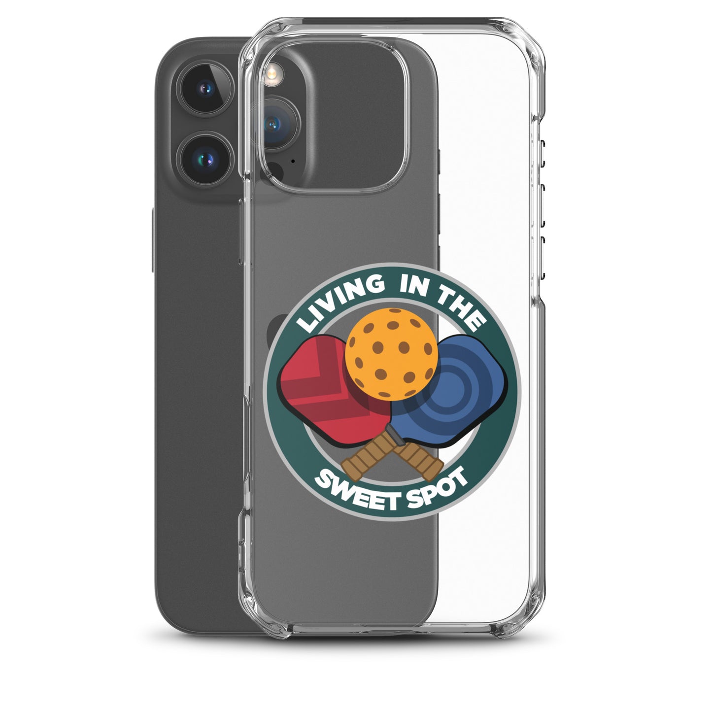 iPhone® Pickleball Case - "Living in the Sweet Spot" emblem