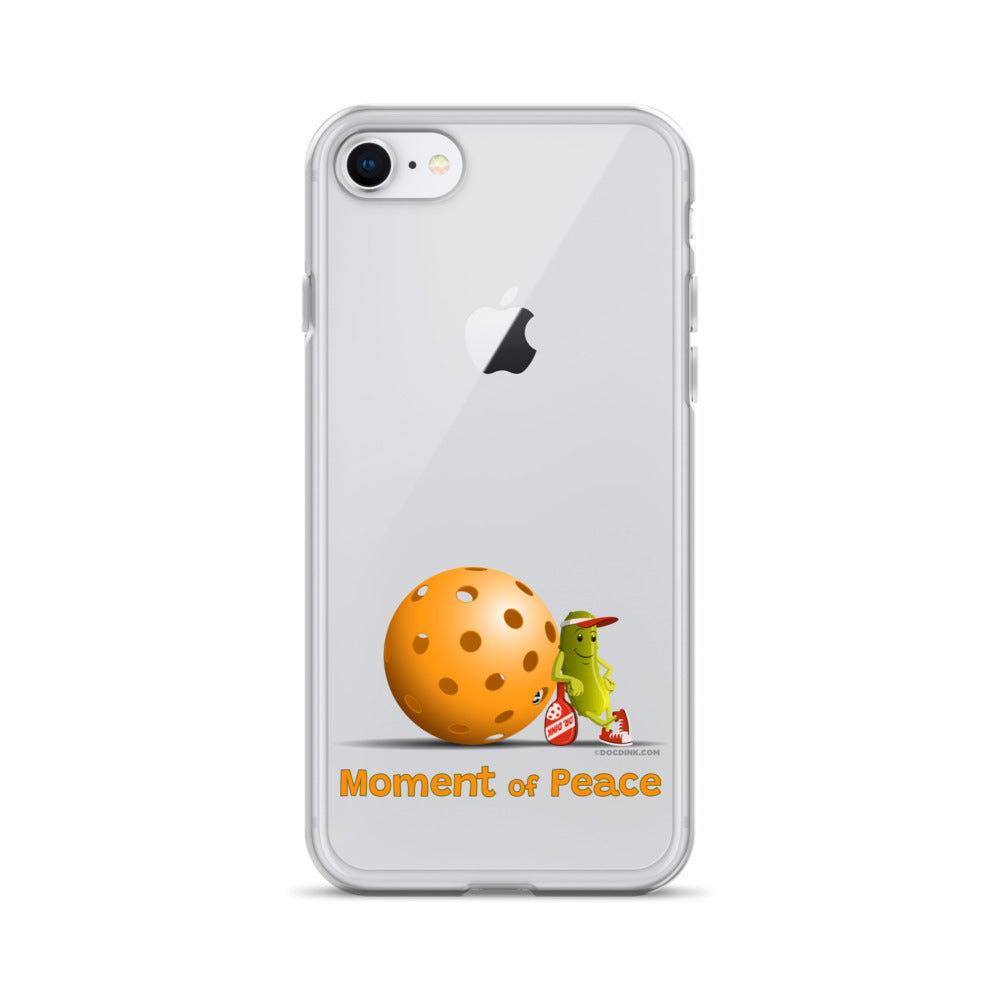 Pickleball iPhone® Case - Resting Pickleball - "Moment of Peace" - DocDink.com