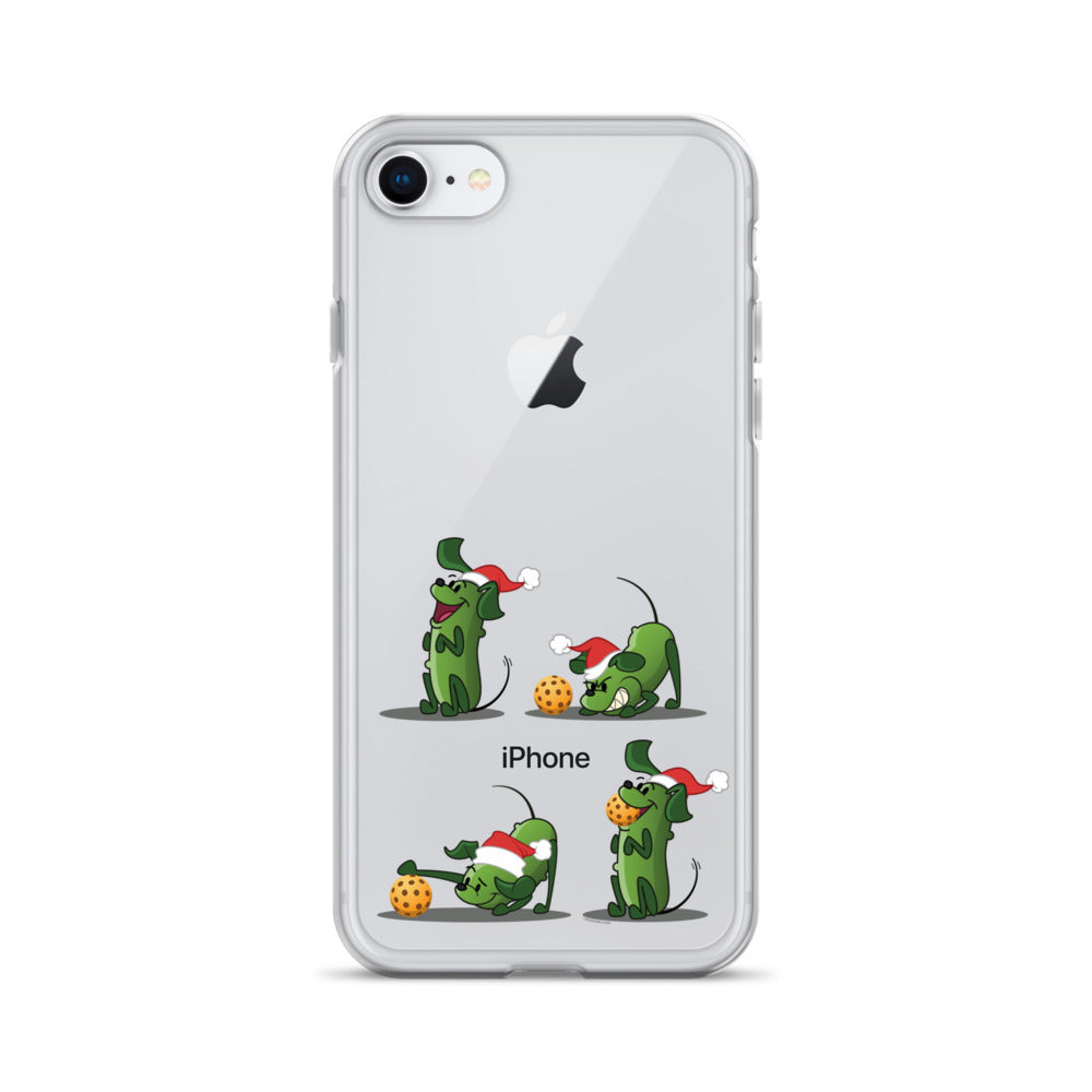 iPhone® Pickleball Case - Pickles wants to Play! - Christmas sq. - DocDink.com