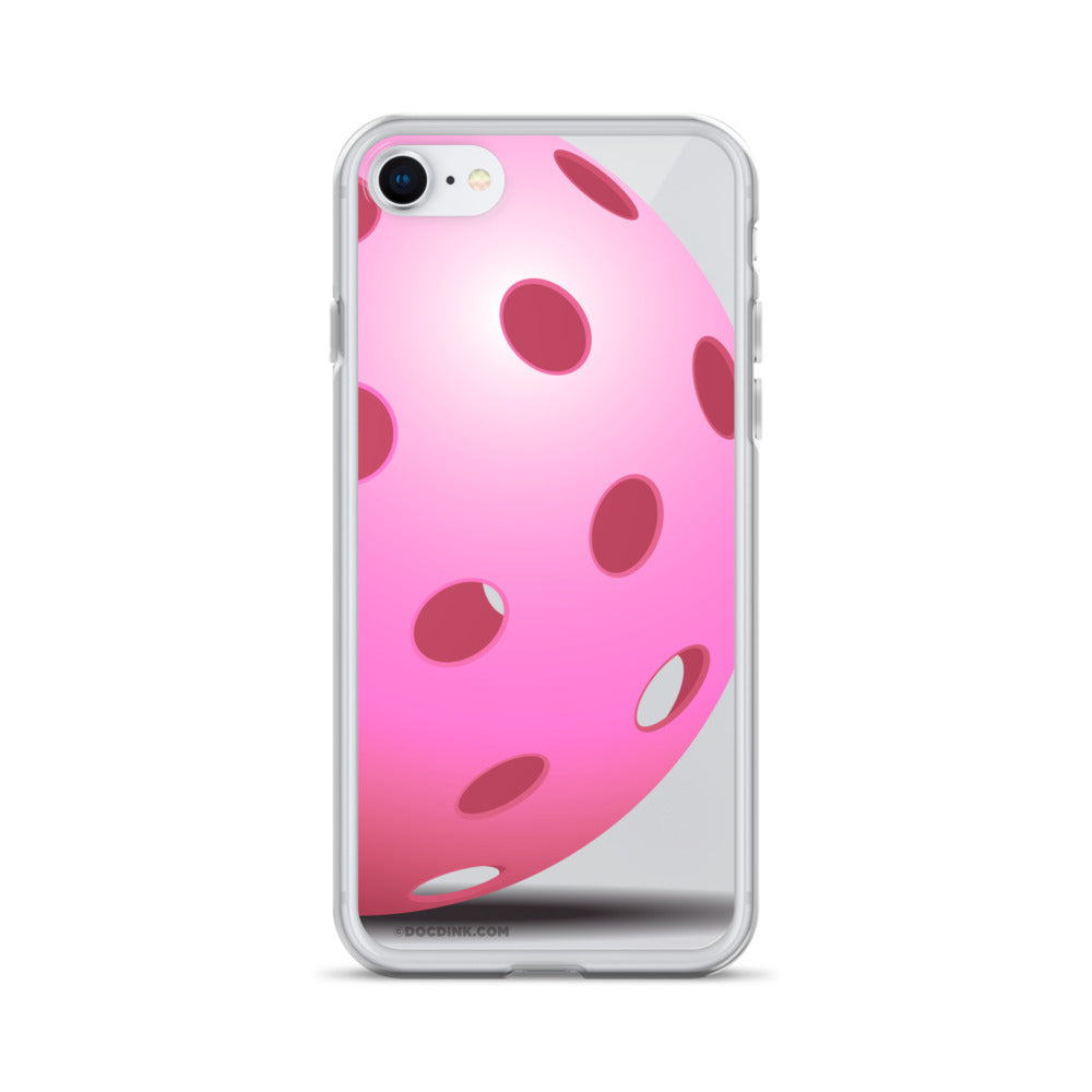 iPhone® Pickleball Case - Big Pink Pickleball - DocDink.com