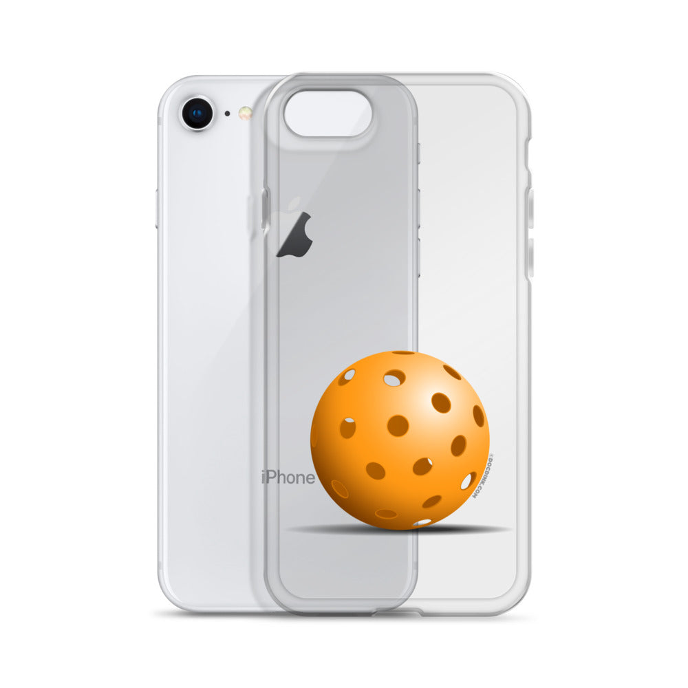 iPhone® Pickleball Case - Orange Pickleball - DocDink.com