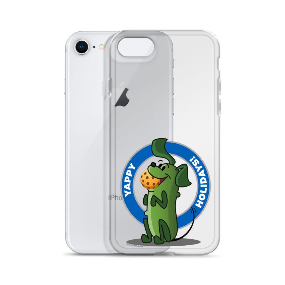 iPhone® Pickleball Case - Pickles "Yappy Holidays" - DocDink.com