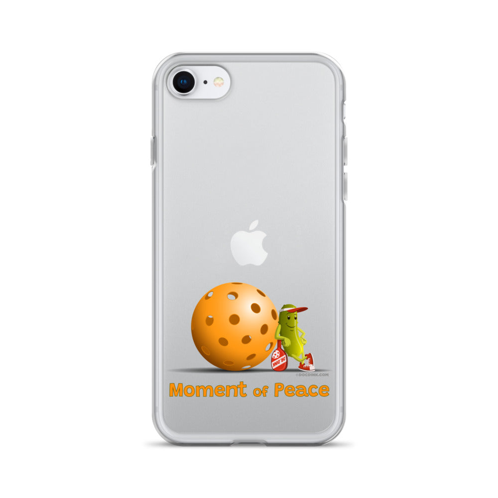 Pickleball iPhone® Case - Resting Pickleball - "Moment of Peace" - DocDink.com