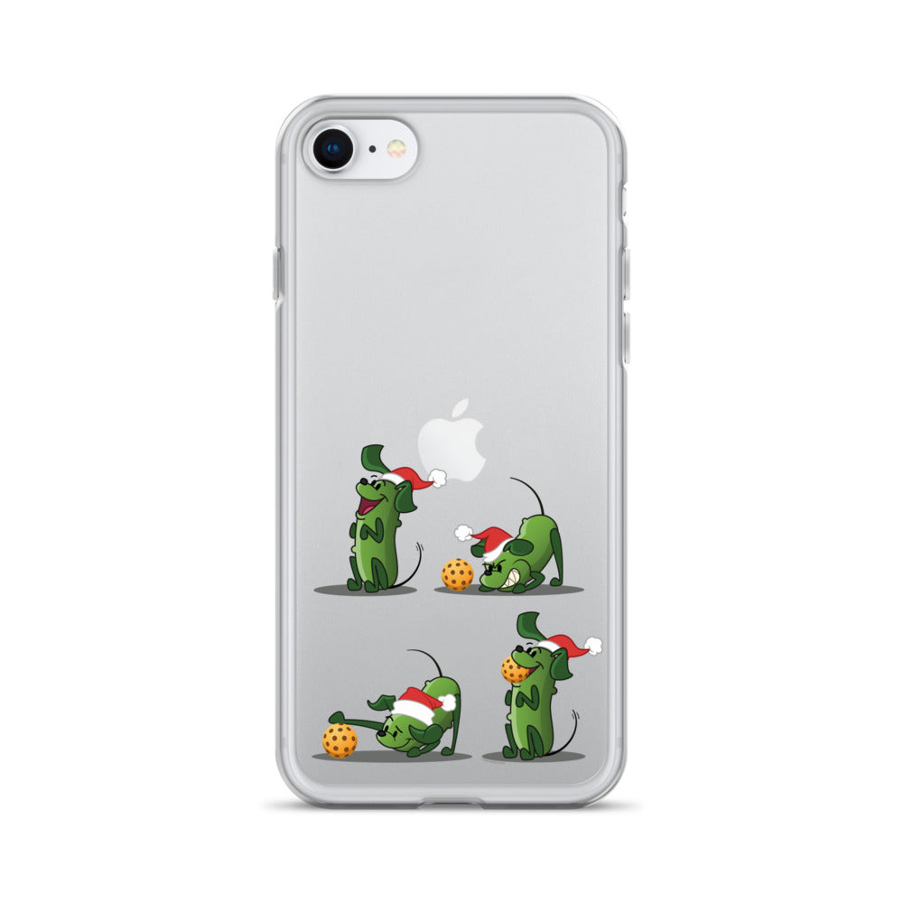 iPhone® Pickleball Case - Pickles wants to Play! - Christmas sq. - DocDink.com