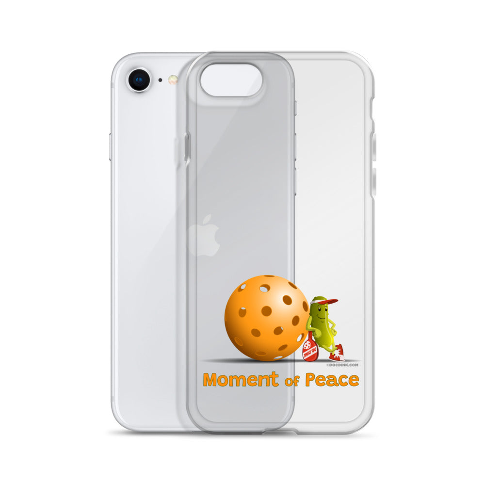 Pickleball iPhone® Case - Resting Pickleball - "Moment of Peace" - DocDink.com