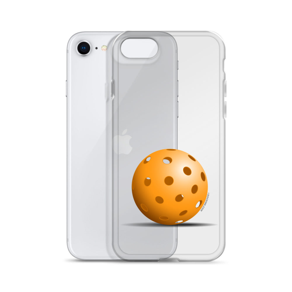 iPhone® Pickleball Case - Orange Pickleball - DocDink.com