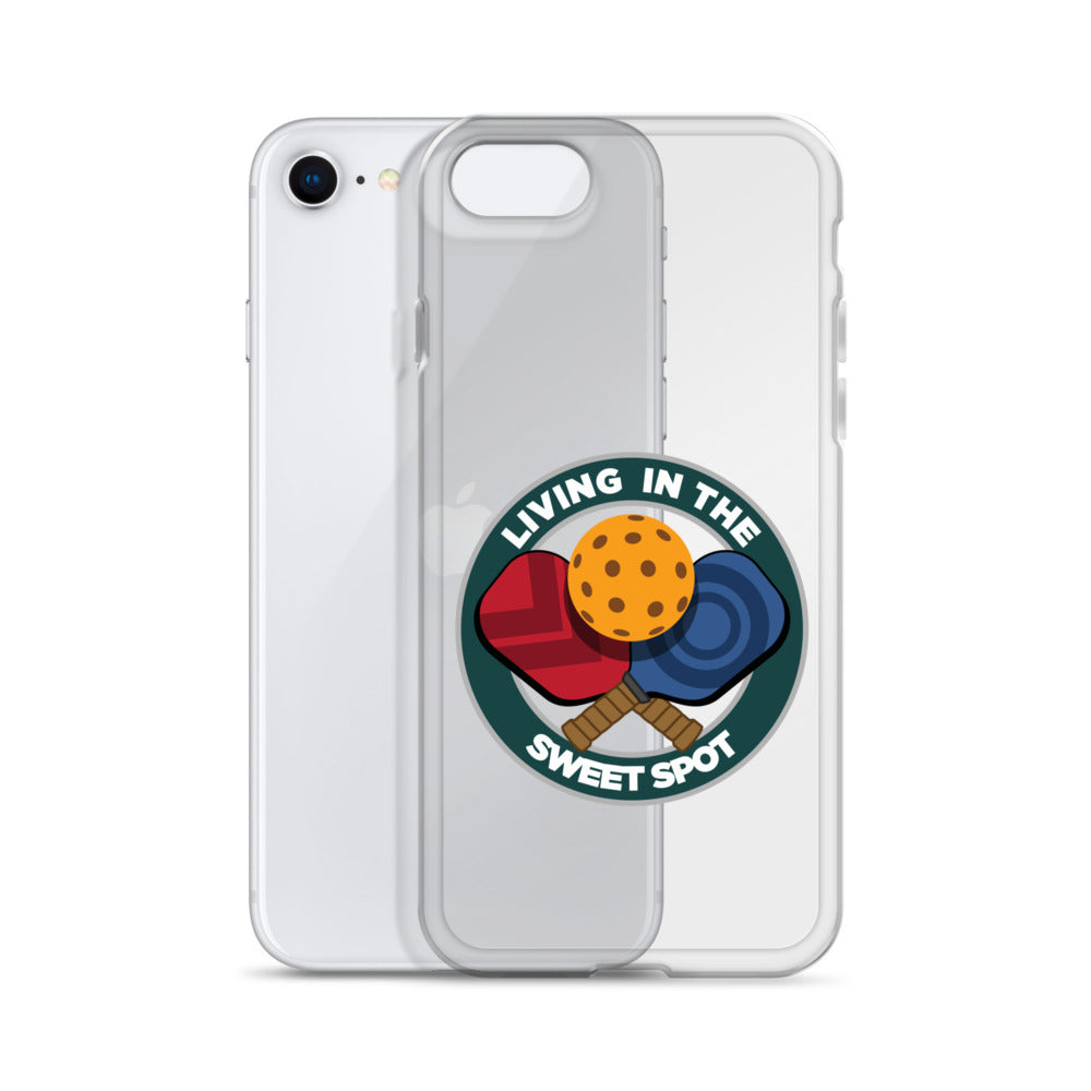 iPhone® Pickleball Case - "Living in the Sweet Spot" emblem - DocDink.com