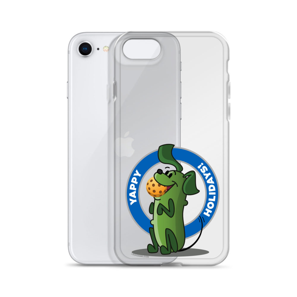 iPhone® Pickleball Case - Pickles "Yappy Holidays" - DocDink.com