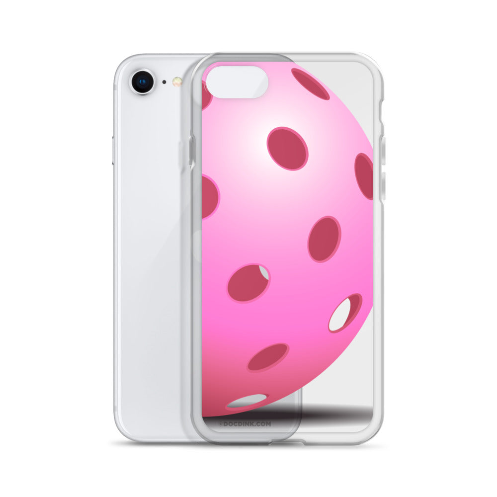 iPhone® Pickleball Case - Big Pink Pickleball - DocDink.com