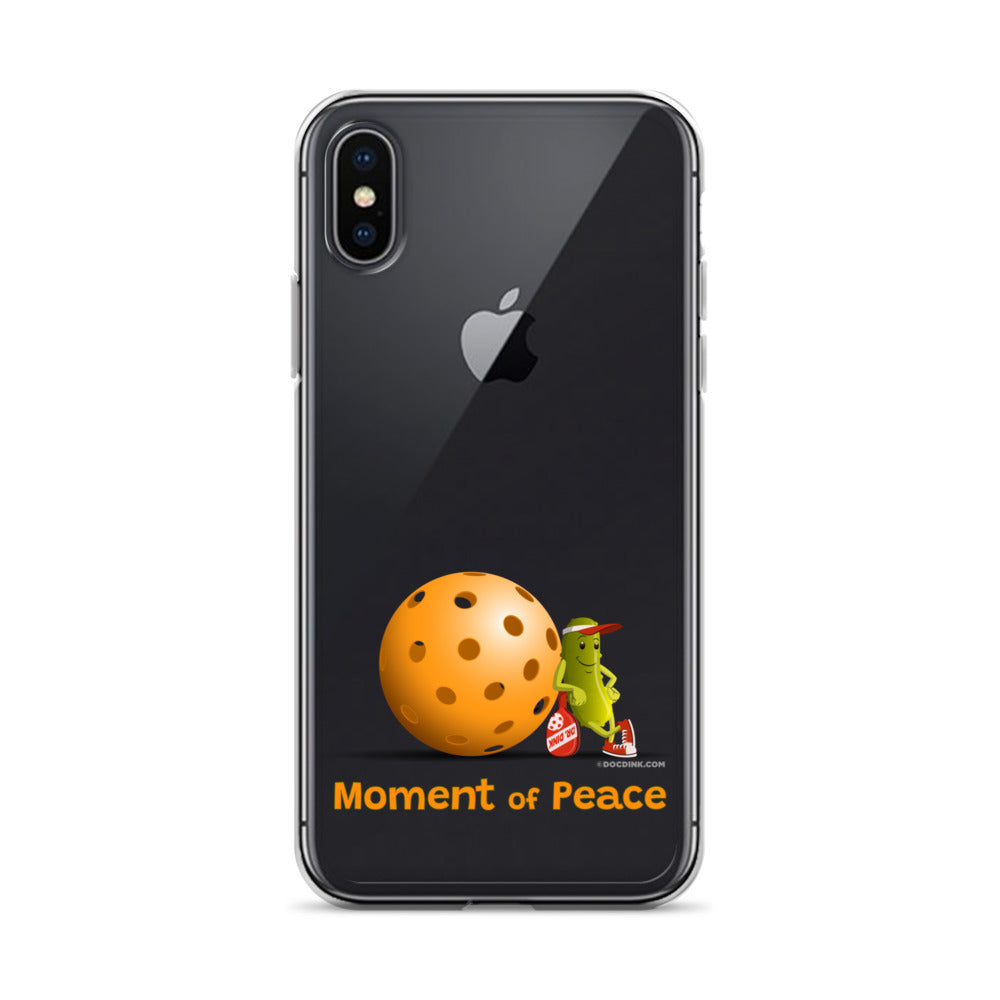 Pickleball iPhone® Case - Resting Pickleball - "Moment of Peace" - DocDink.com