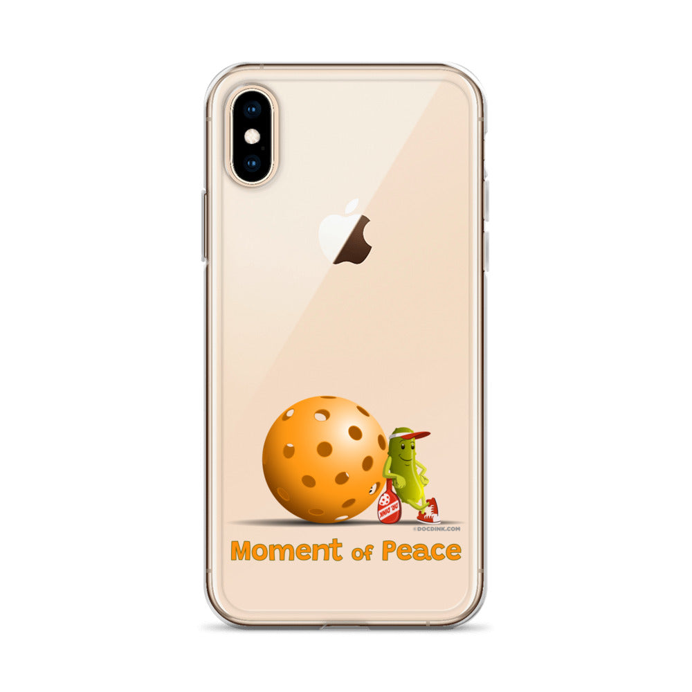 Pickleball iPhone® Case - Resting Pickleball - "Moment of Peace" - DocDink.com