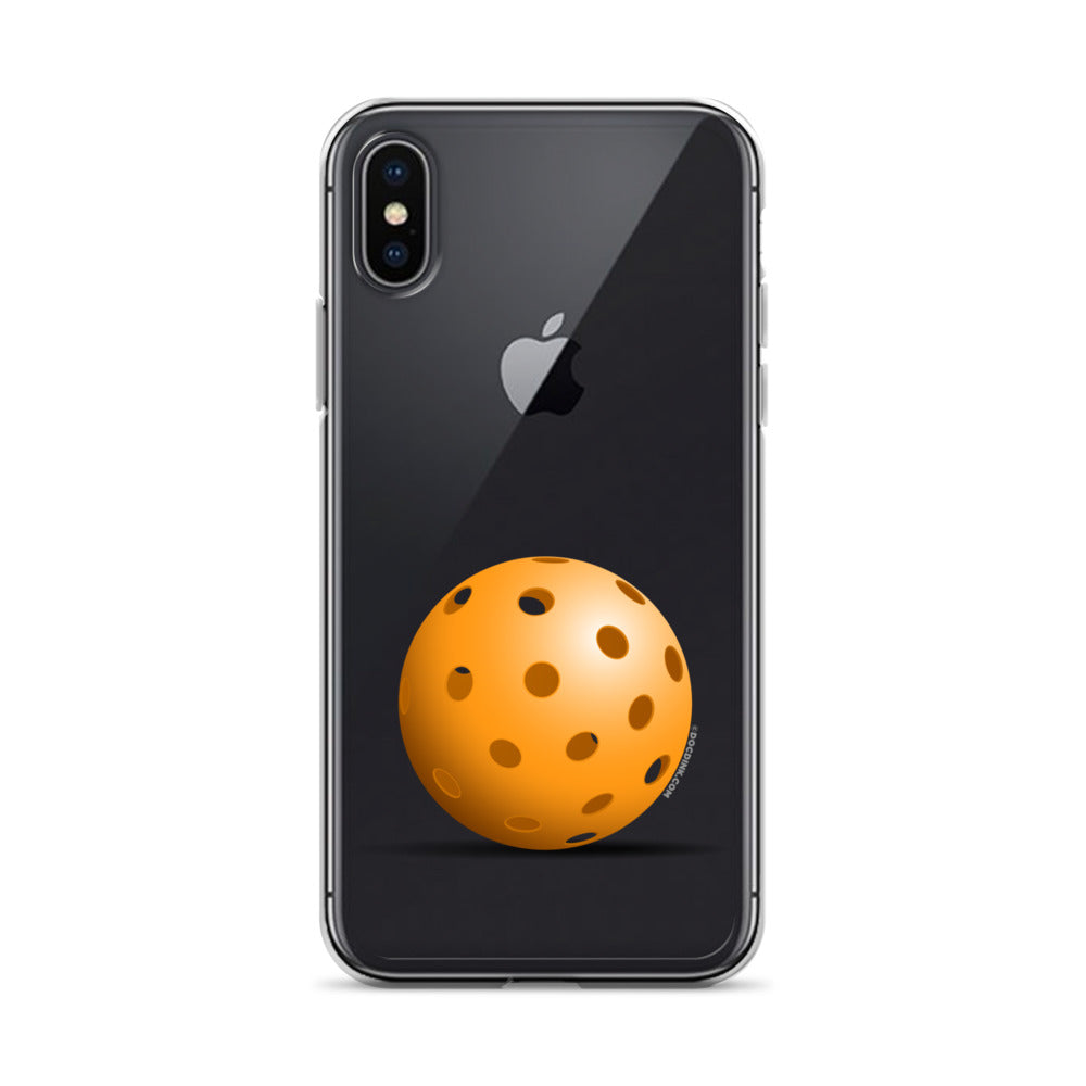 iPhone® Pickleball Case - Orange Pickleball - DocDink.com